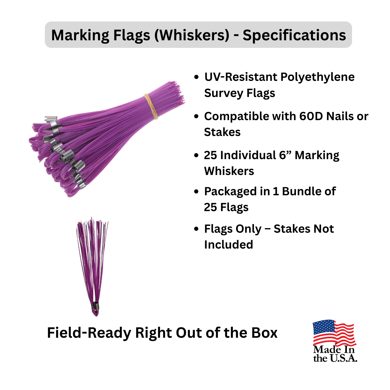 Marking Flags (Whiskers) Purple 25 Count - Specifications.png