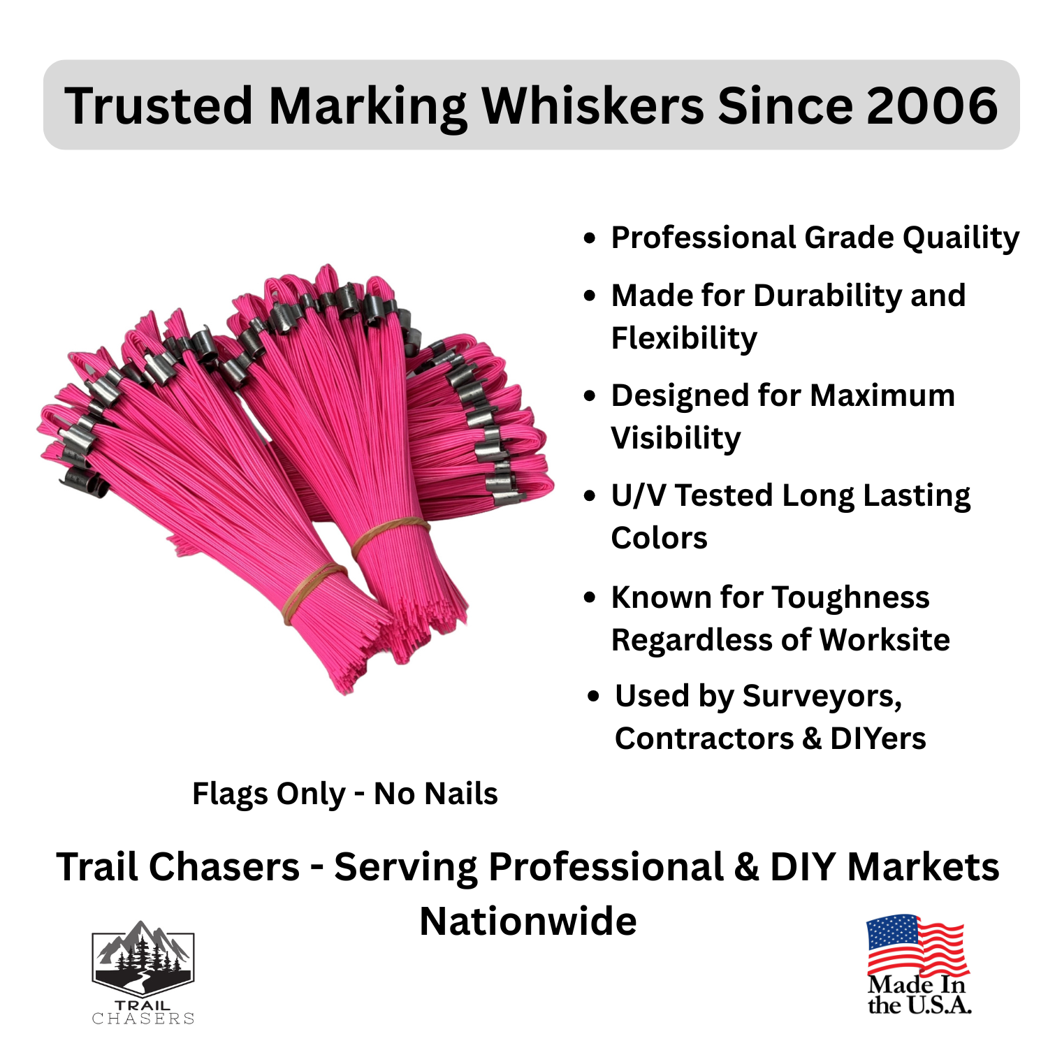 Trail Chasers Pink Marking Flags for Survey Construction Landscaping.png