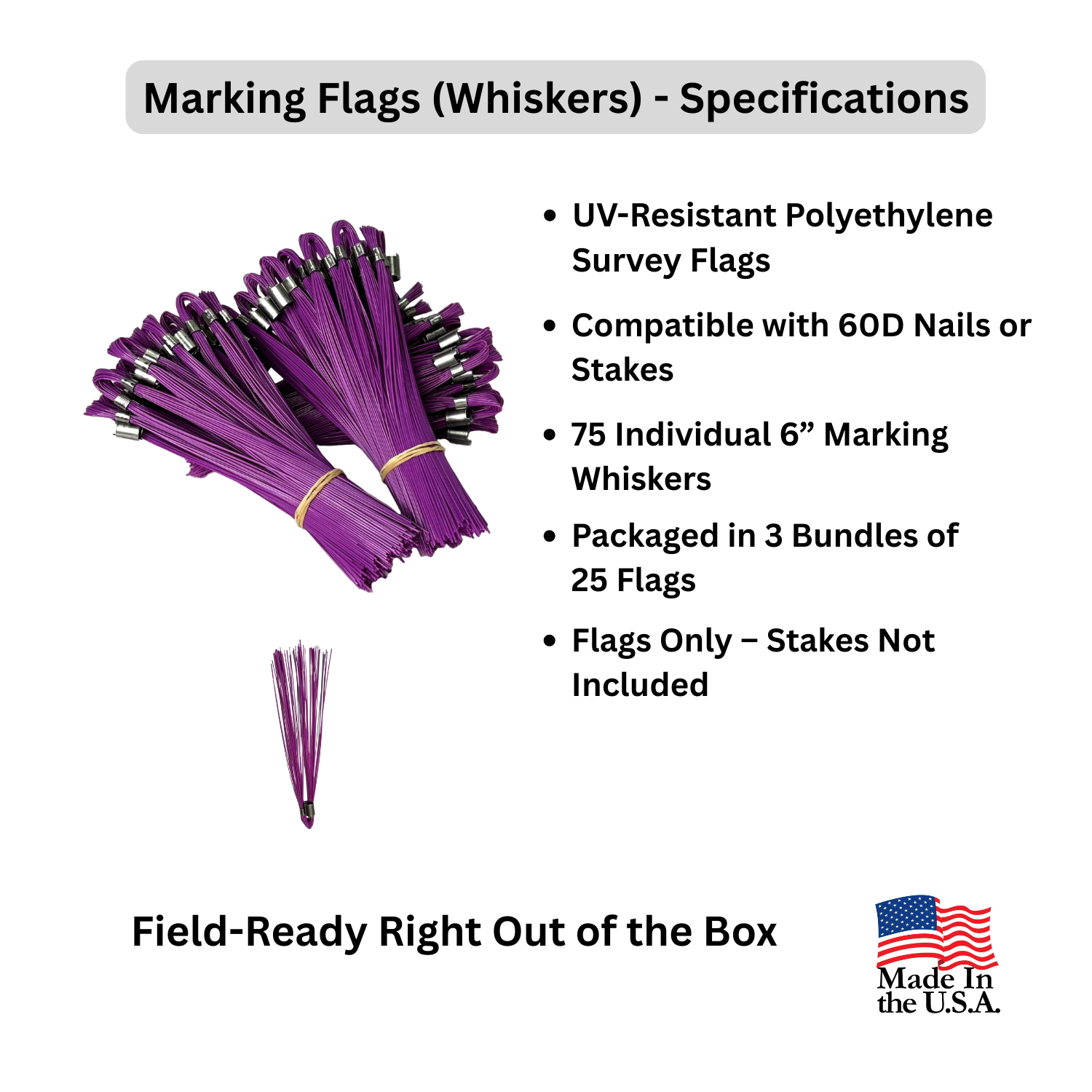 Marking Flags (Whiskers) Purple 75 Count - Specifications.png