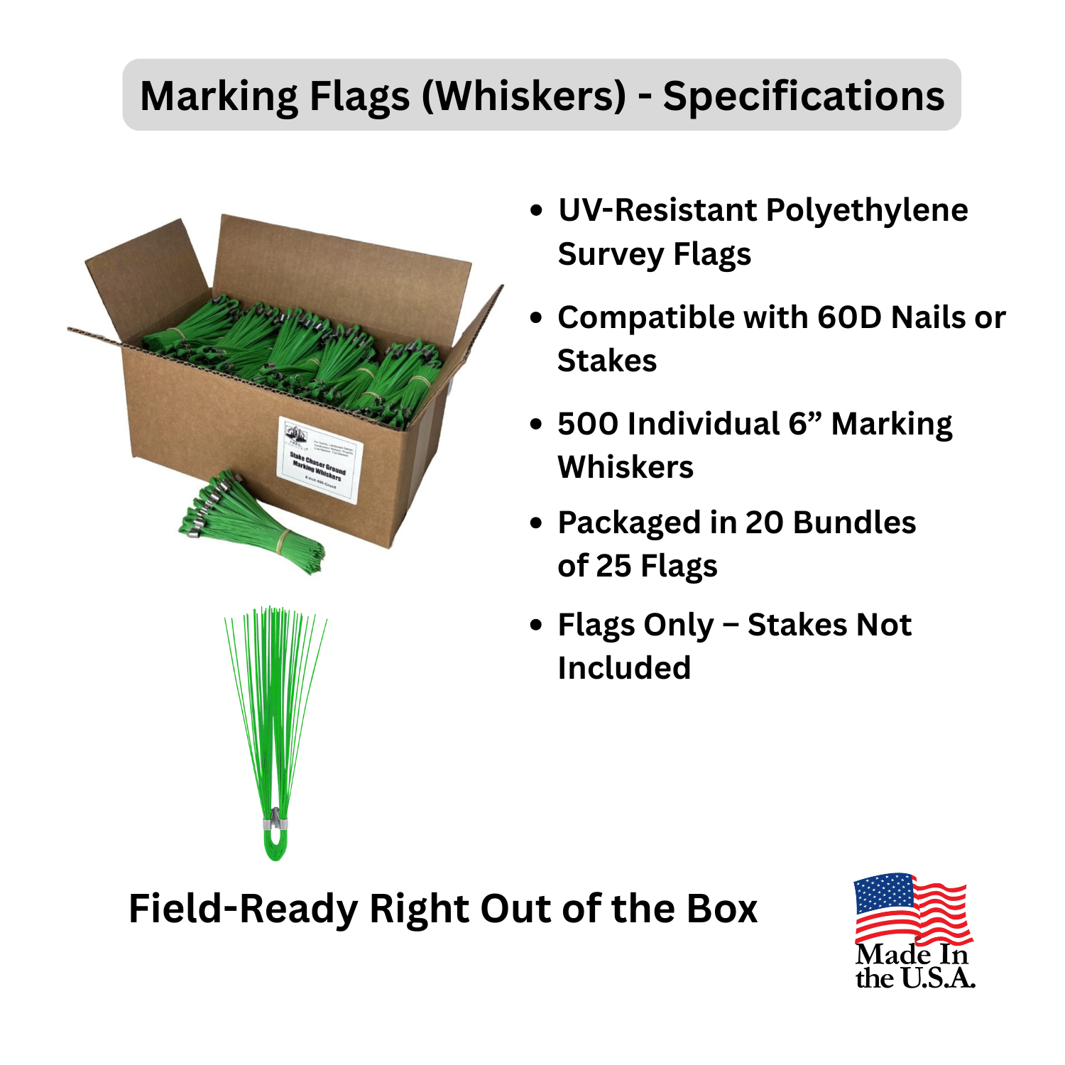 Marking Flags (Whiskers) Green 500 Count - Specifications.png
