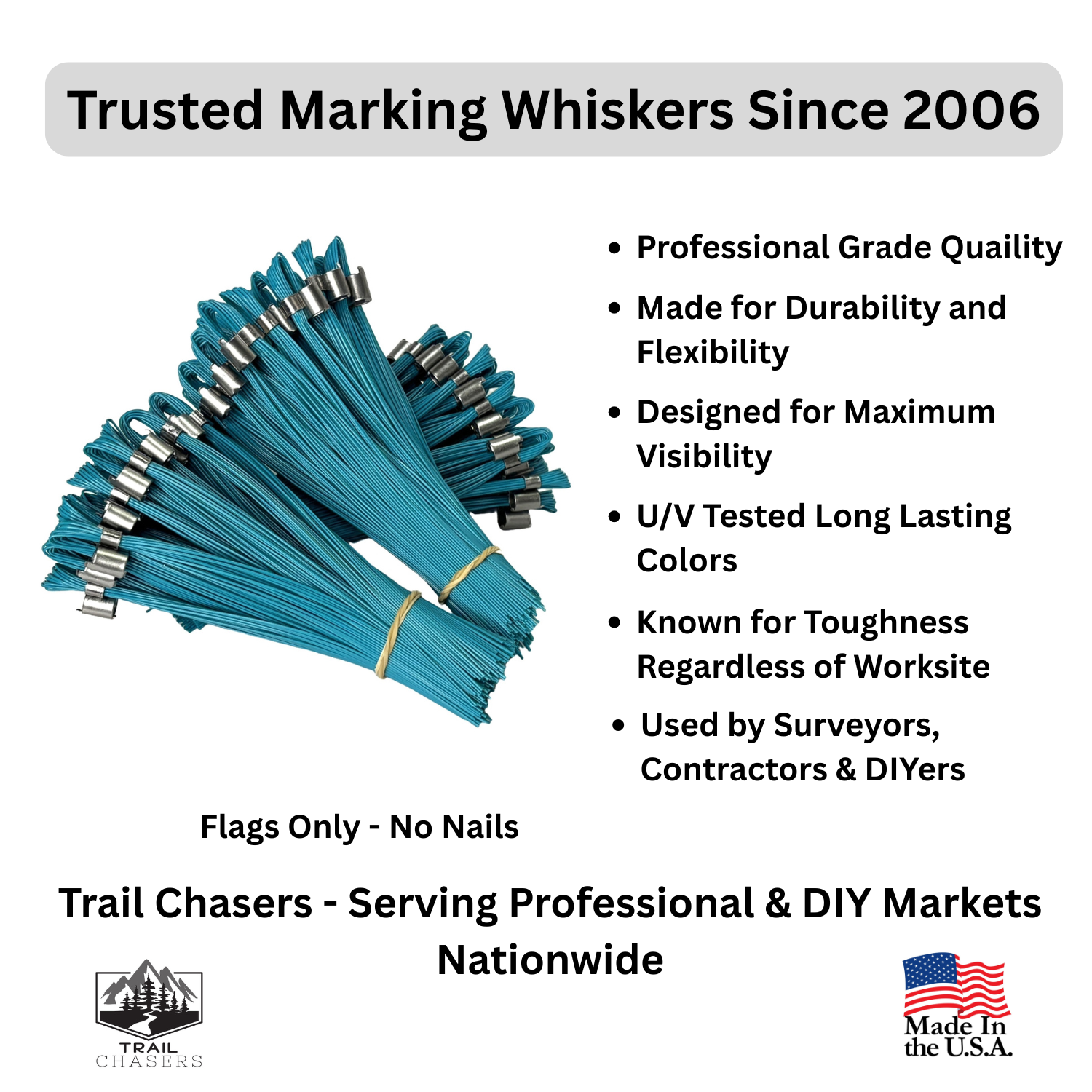 Trail Chasers Blue Marking Flags for Survey Construction Landscaping.png