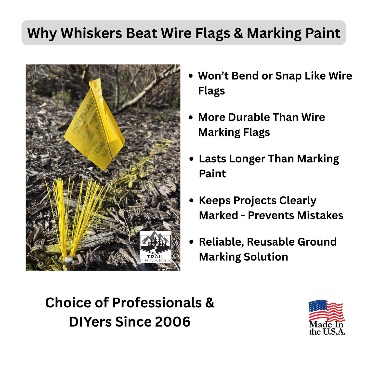 Whisker flags vs wire flags and marking paint durable long lasting ground marking.png