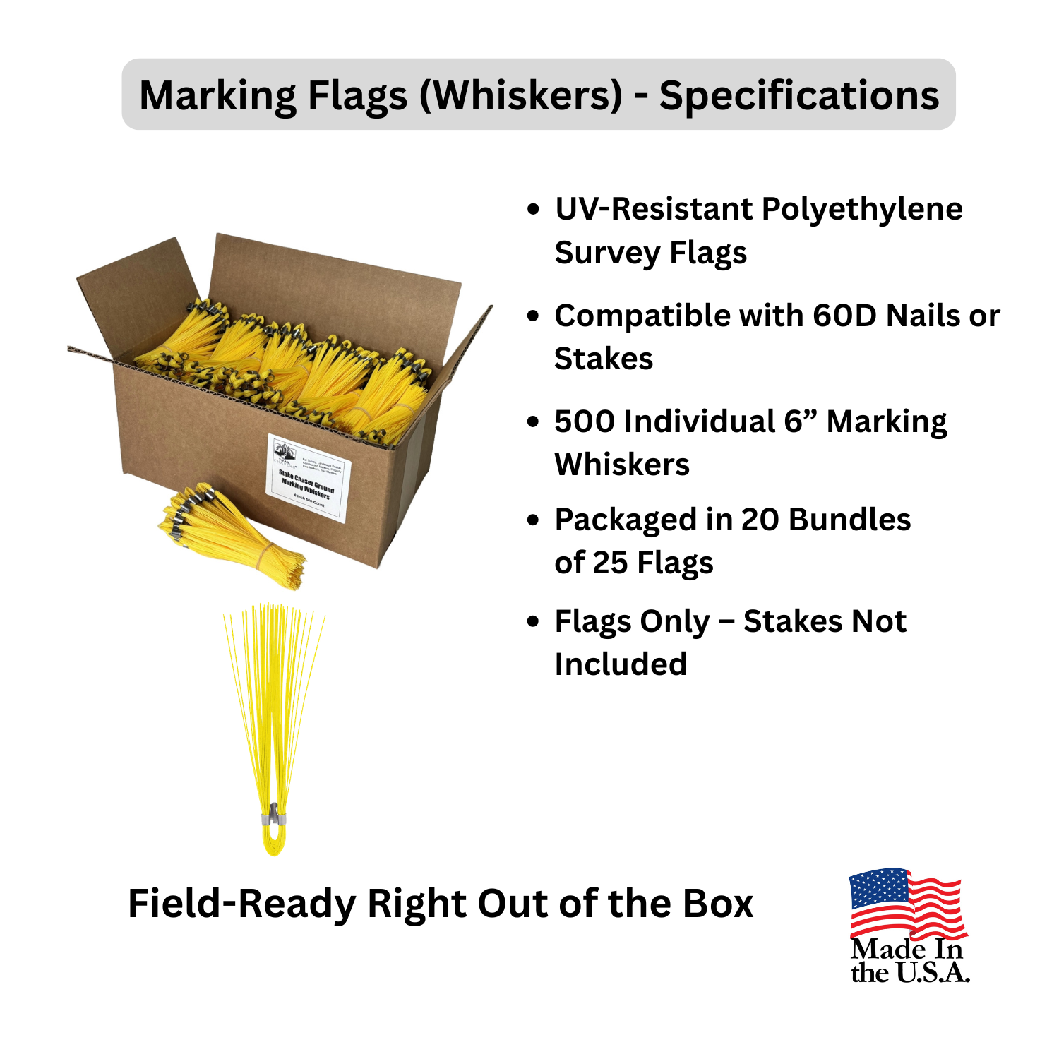 Marking Flags (Whiskers) Yellow 500 Count - Specifications.png