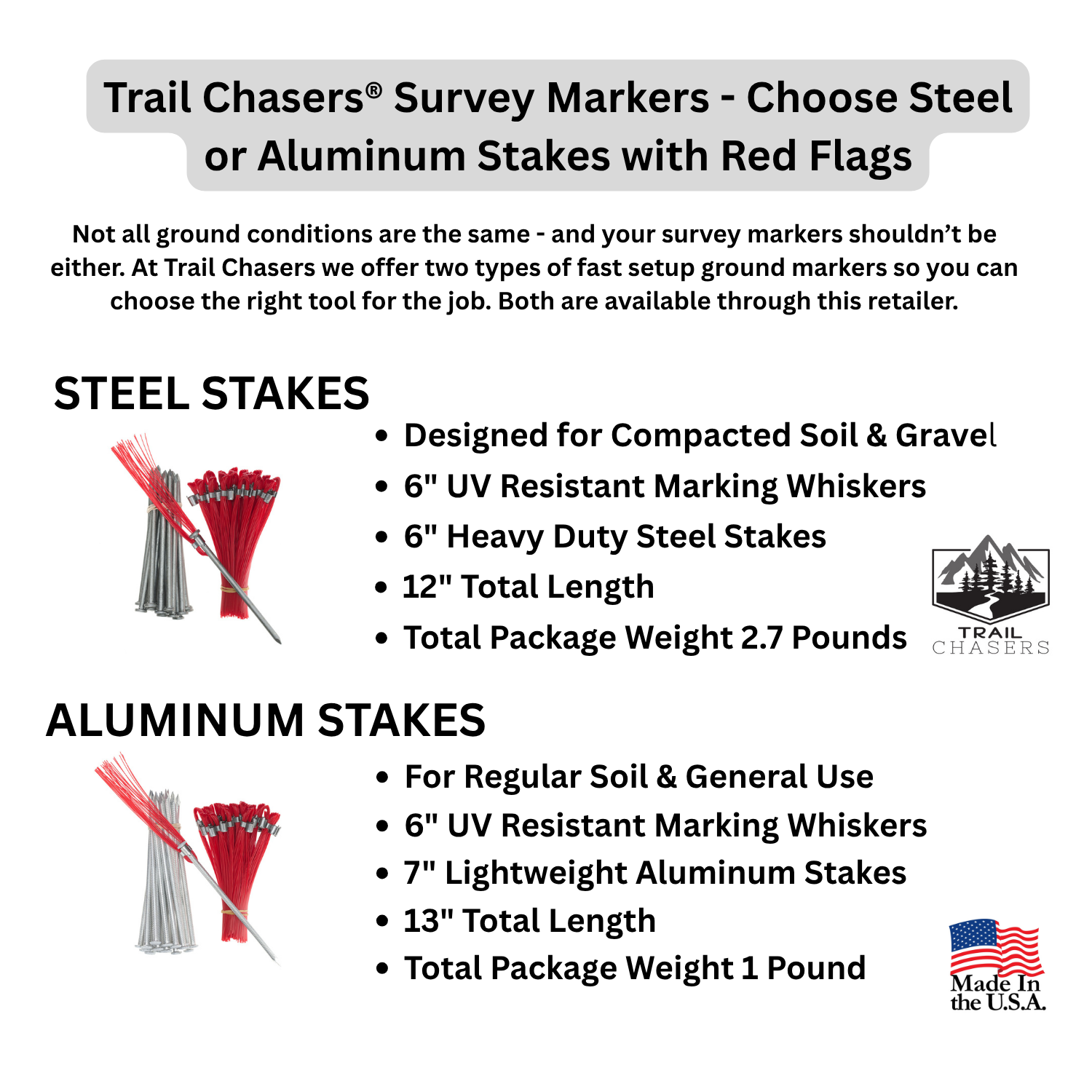 Trail Chasers Survey Markers [color] Choose with Steel or Aluminum Stakes (4).png