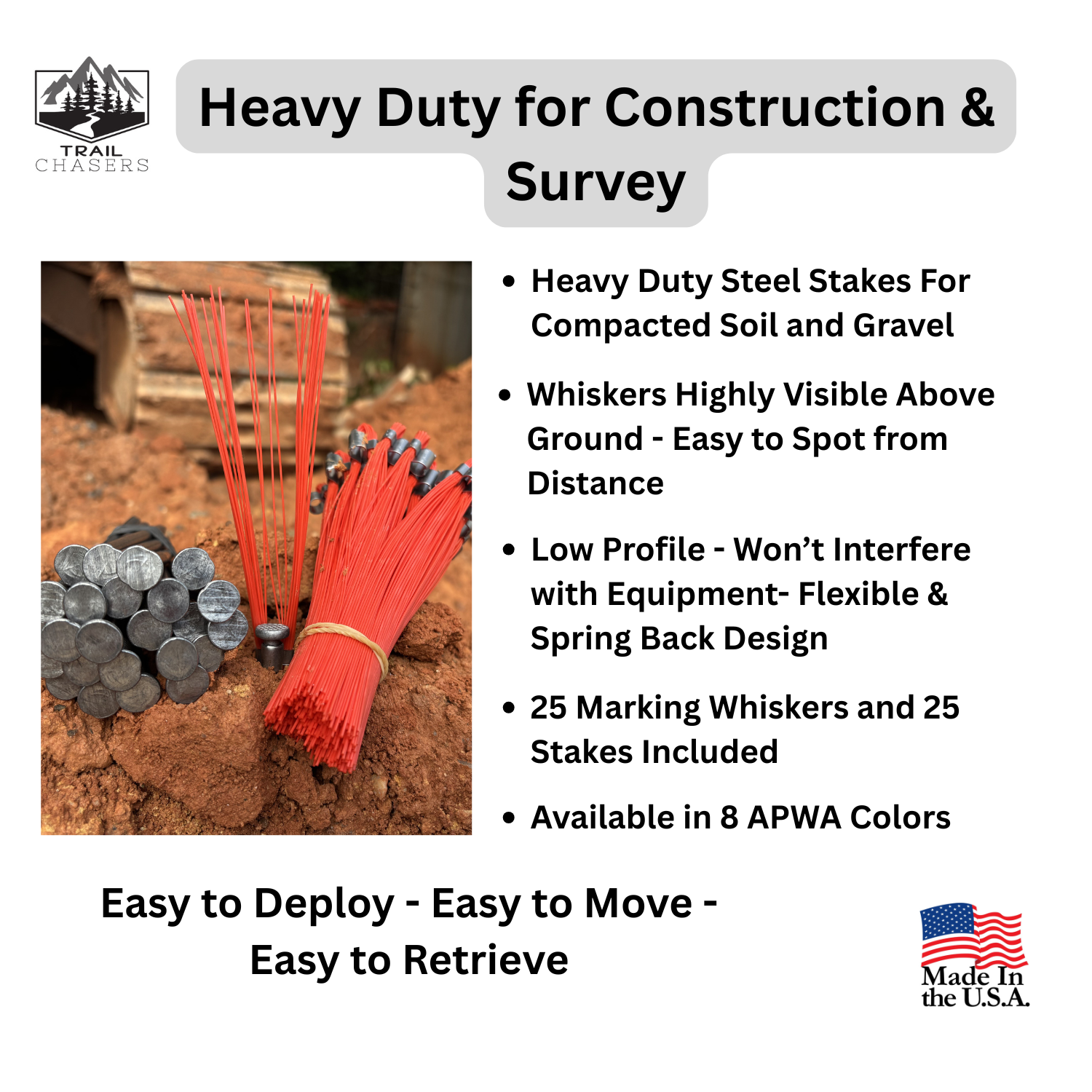 Trail Chasers Heavy Duty Survey Markers Orange Construction Jobsite Layout.png