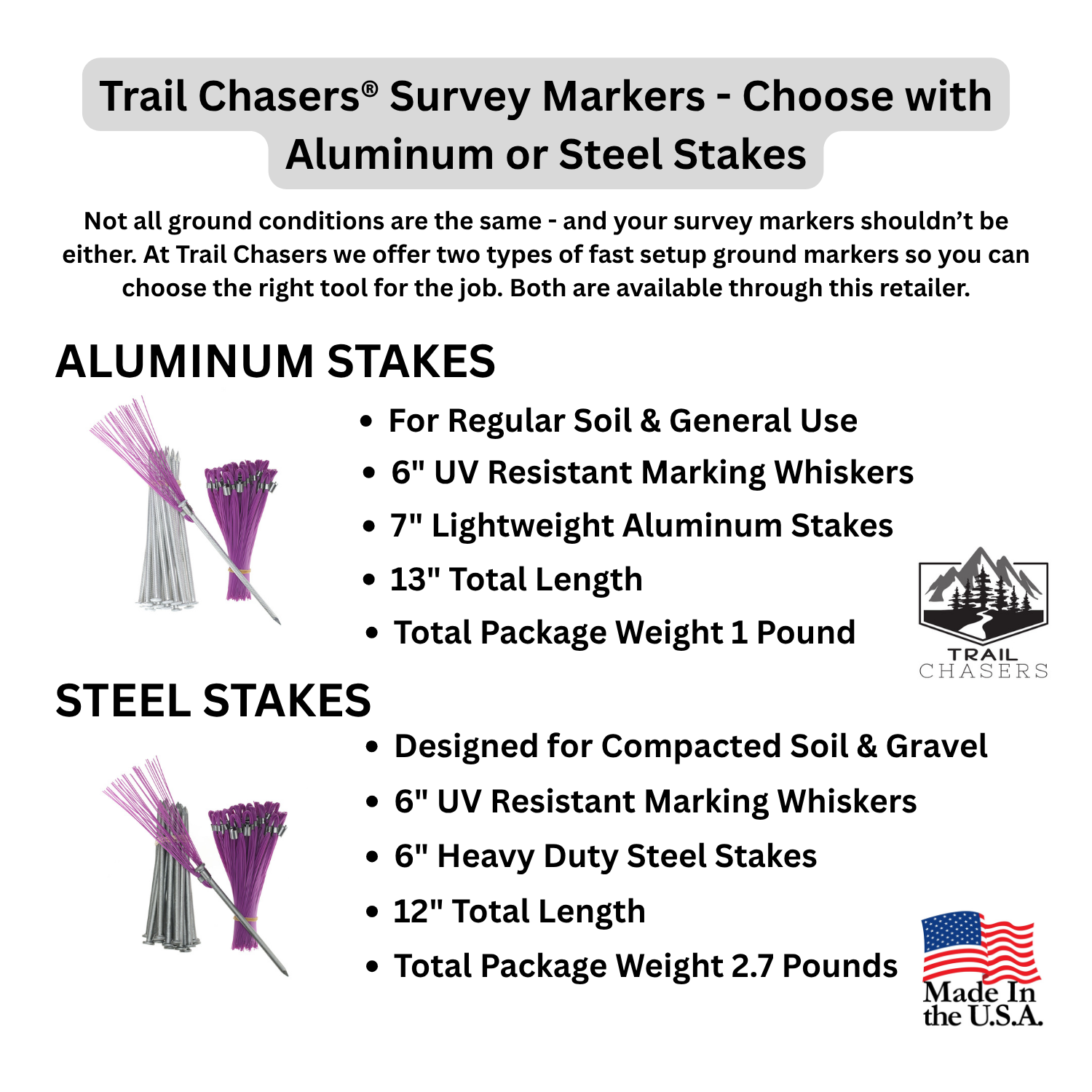 Trail Chasers Survey Markers Purple Choose with Aluminum or Steel Stakes.png