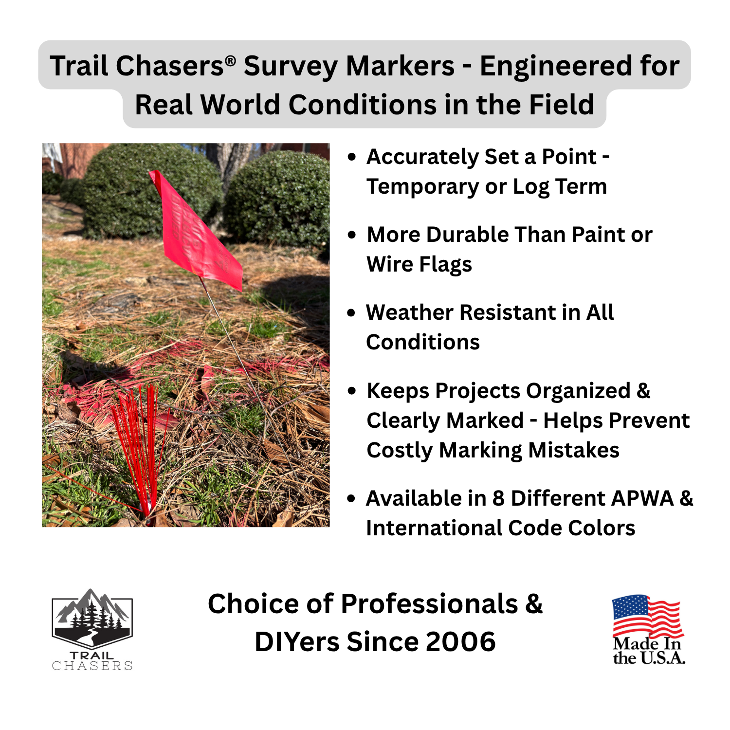 Trail Chasers Survey Markers Red Built for Real Conditions in the Field - Survey Tools for Professionals and DIYers.png