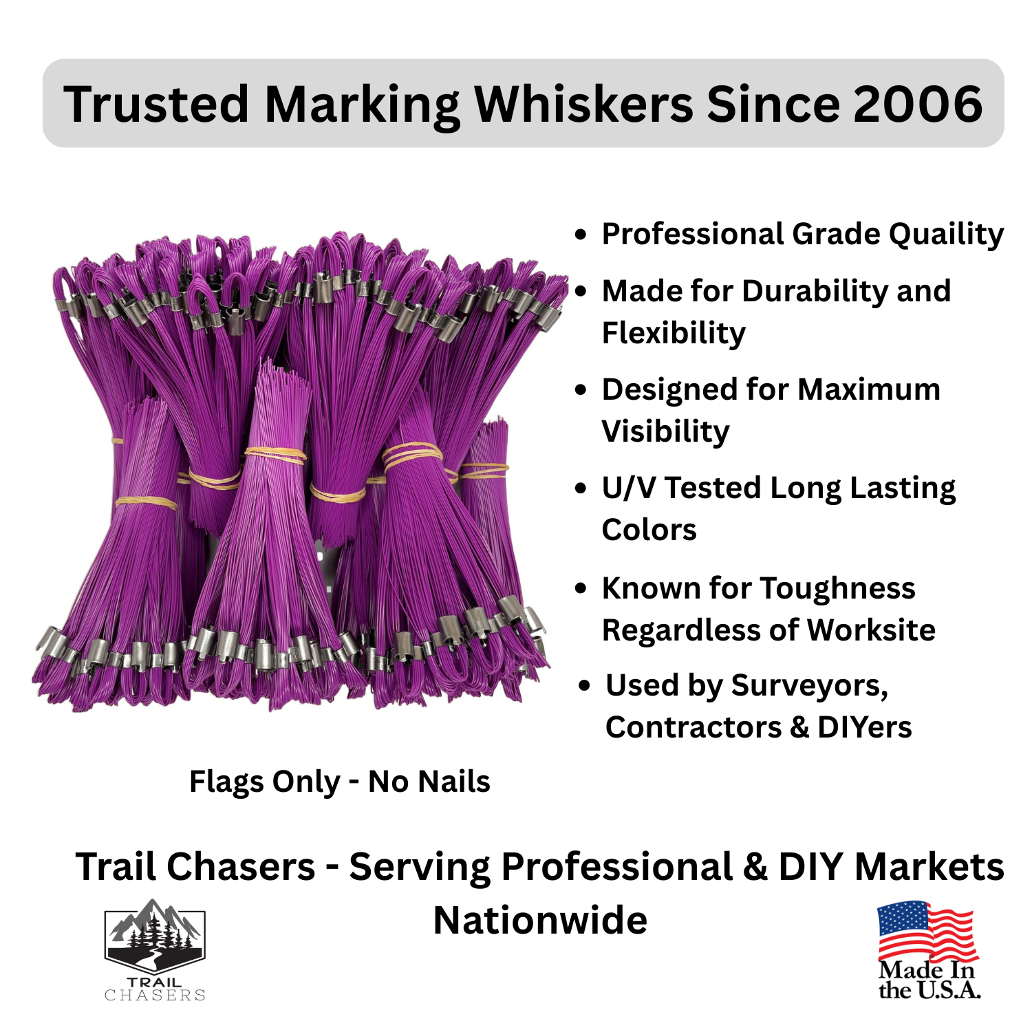 Trail Chasers Purple Marking Flags for Survey Construction Landscaping.png