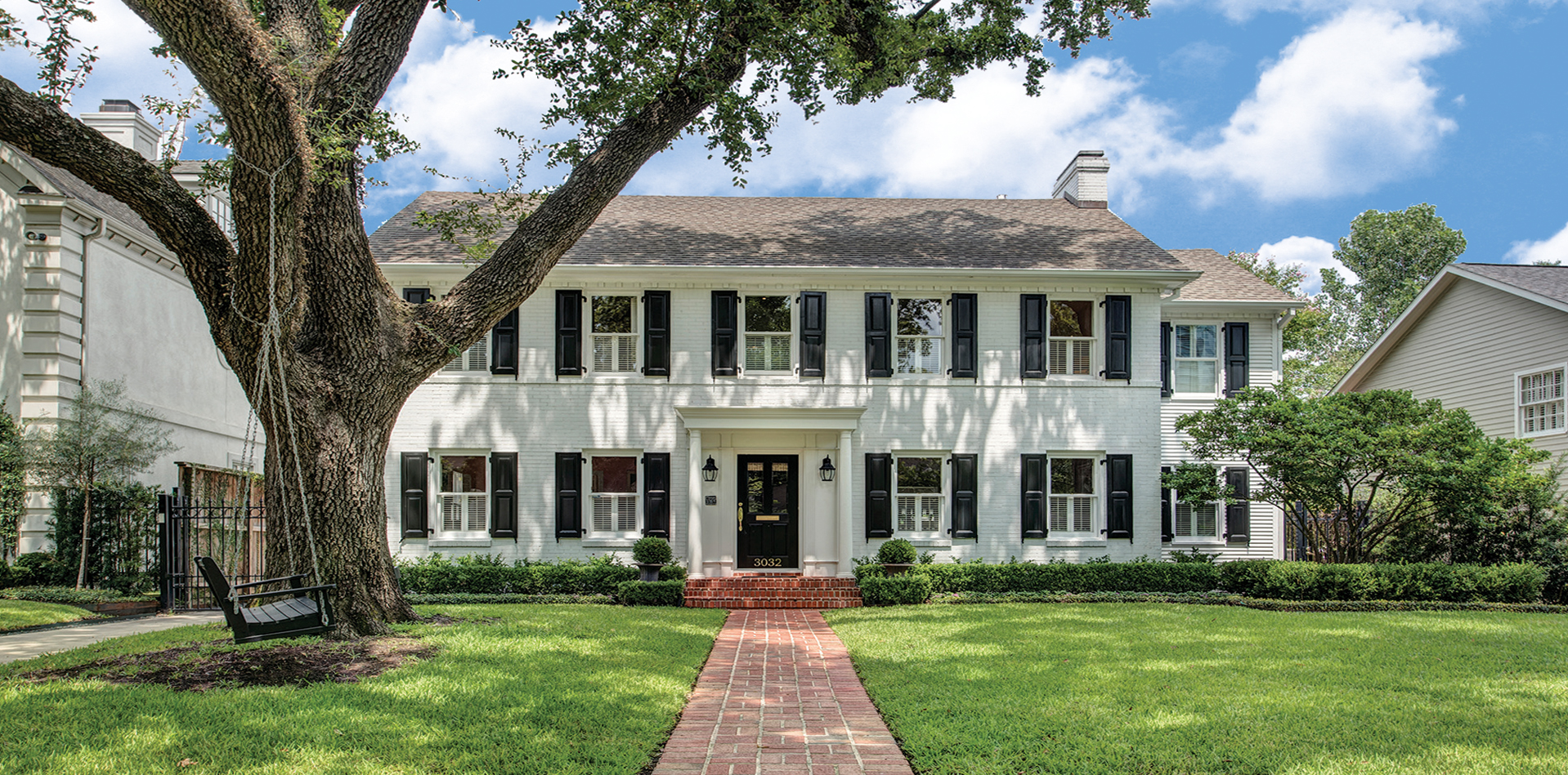 A home designed by John Staub in River Oaks