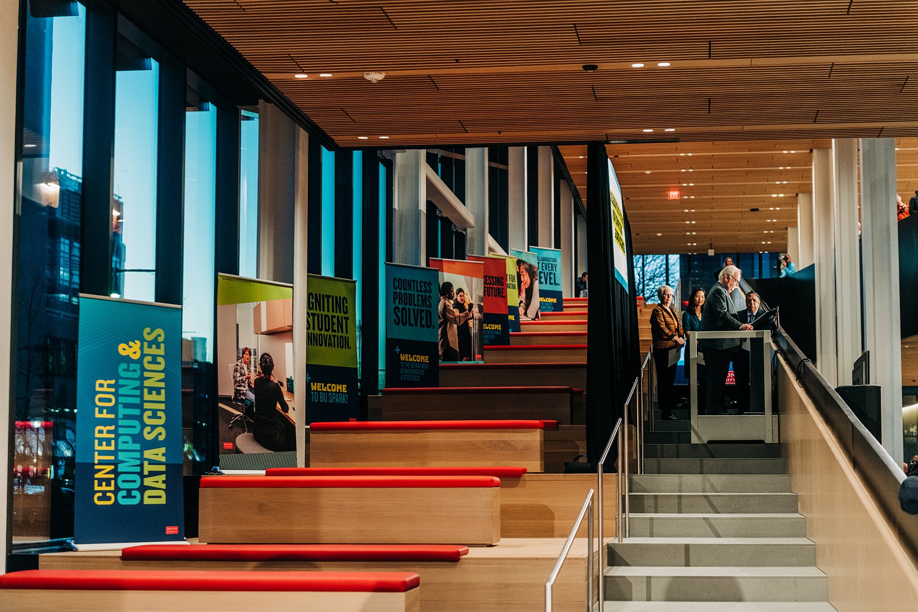 Banners for Opening of the BU Center for Computing and Data Sciences, Concept 2