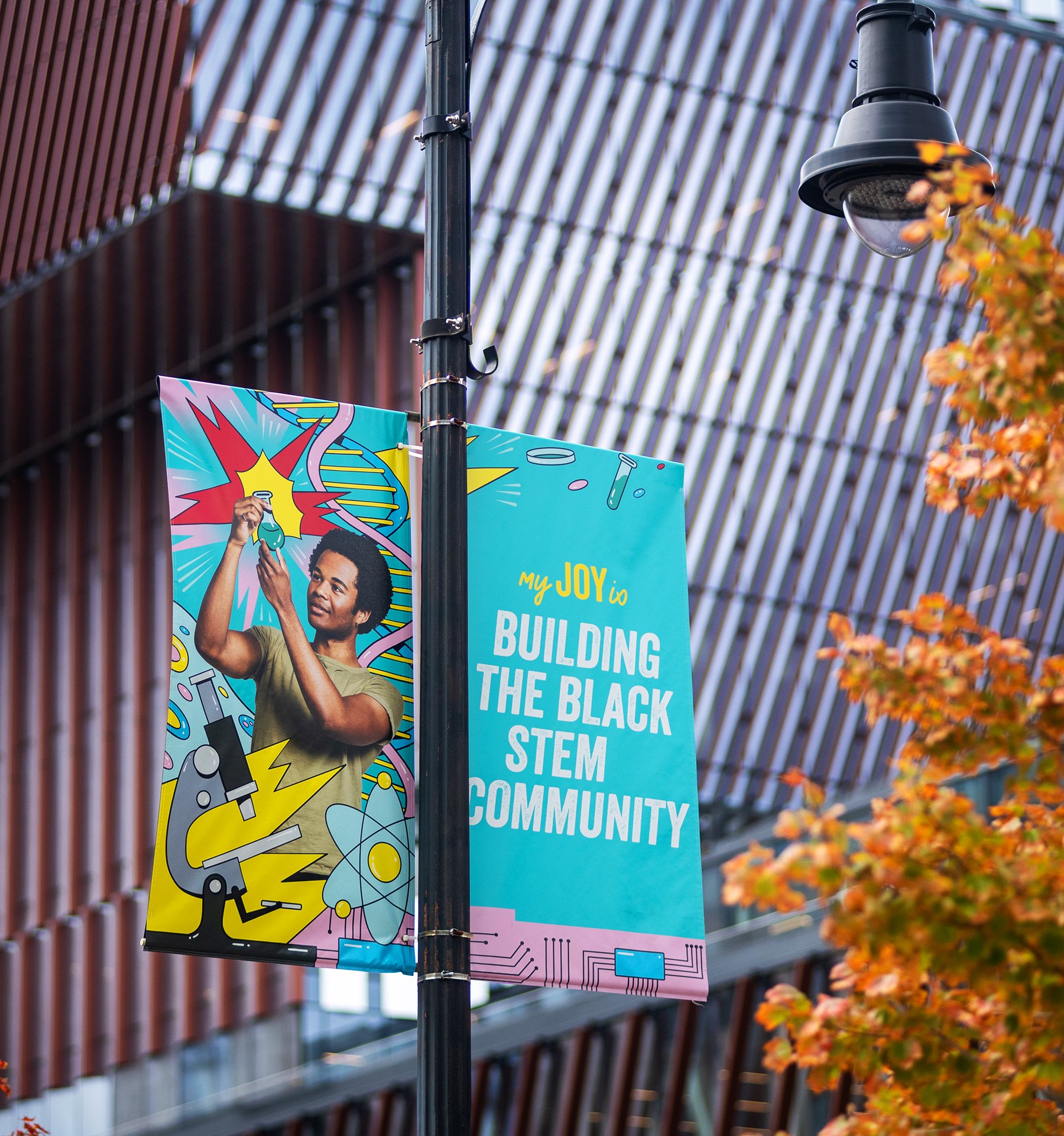 Boston University Comm Ave Banners: Black STEM Community