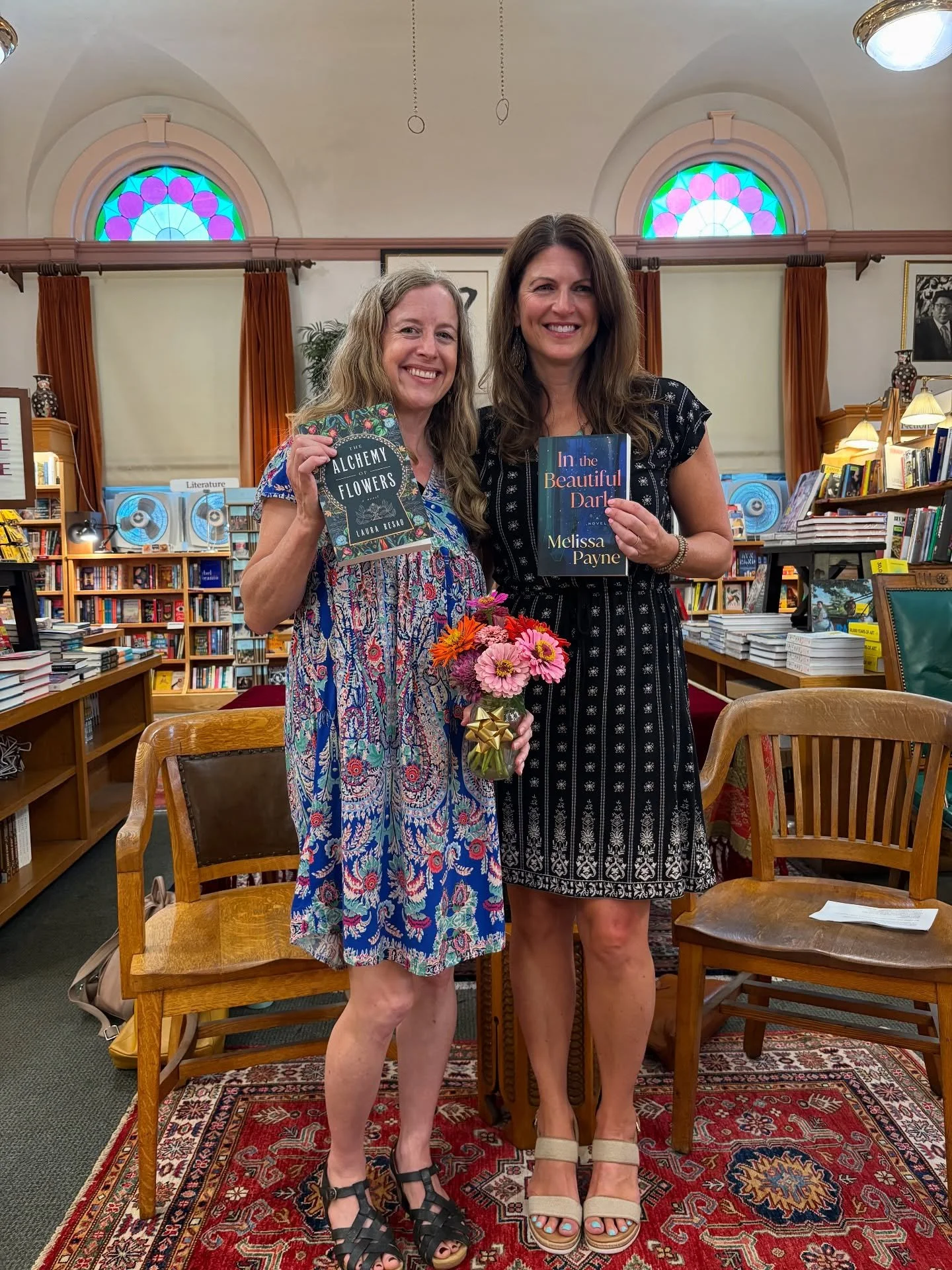 What a lovely evening at the Boulder Bookstore with Laura Resau celebrating the release of The Alchemy of Flowers and In the Beautiful Dark. Great discussions, a surprise visit from an old friend, and the chance to hang out with some of Colorado&rsqu