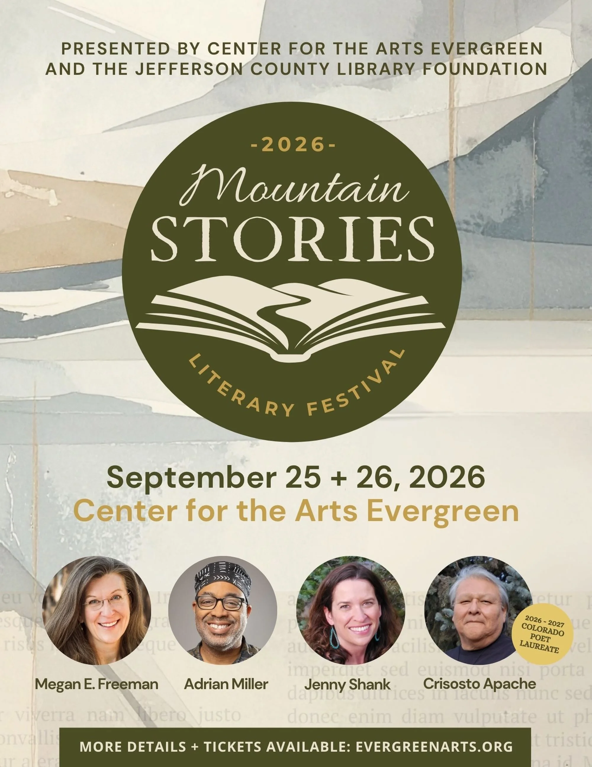 IN ONE WEEK! September25-26. Get your tickets for the first annual Mountain Stories Literary Festival.

✨Readers, writers, and storytellers are invited to gather for a weekend celebrating the power of books, community, and creativity.📚
 
Spend two d