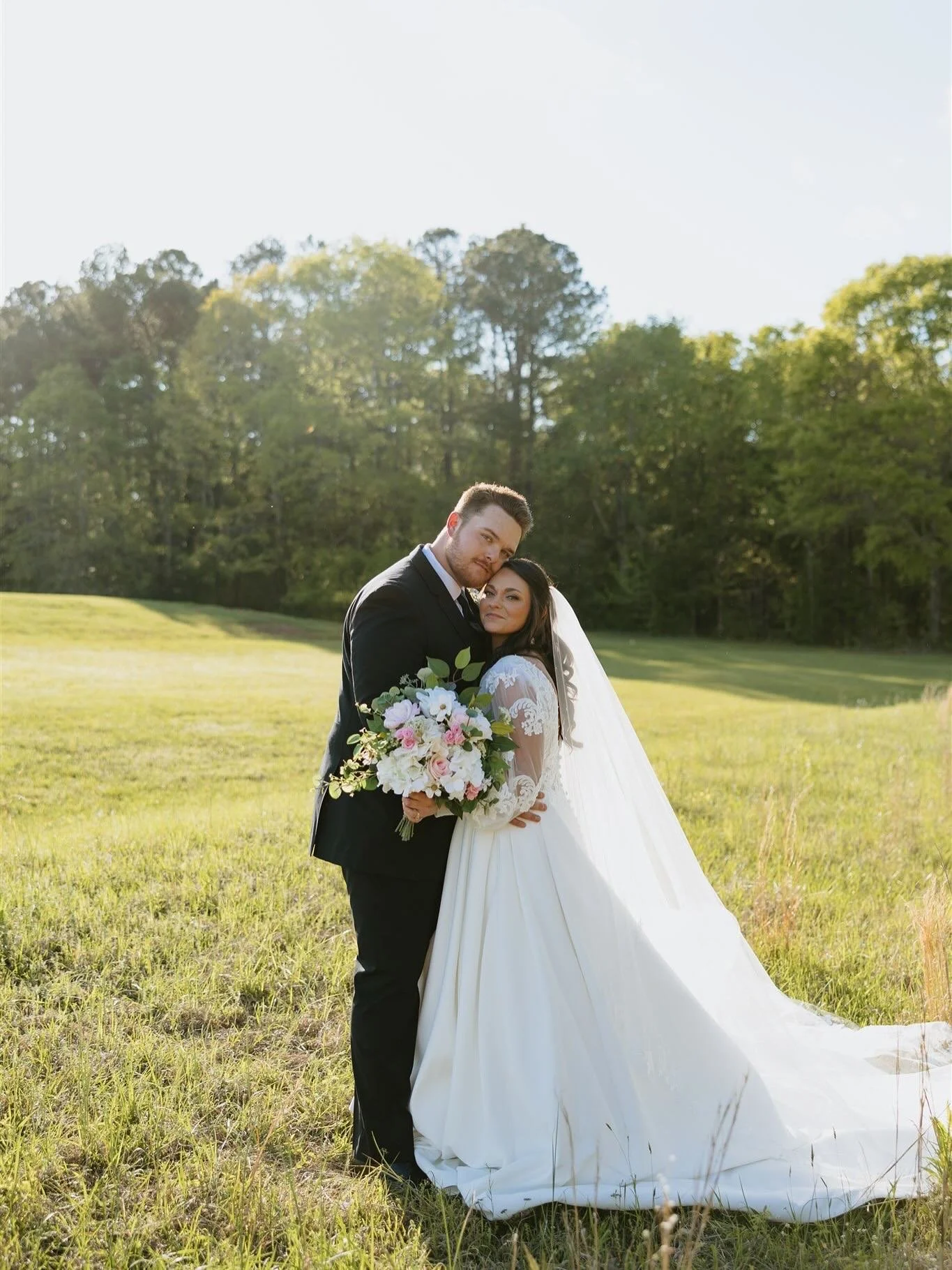 Some very sweet portraits from Kennedy &amp; Matthew&rsquo;s wedding day back in the spring 🤍 (Kennedy &amp; Matthew have been my friends for so long that I had to get a photo with them too!!)