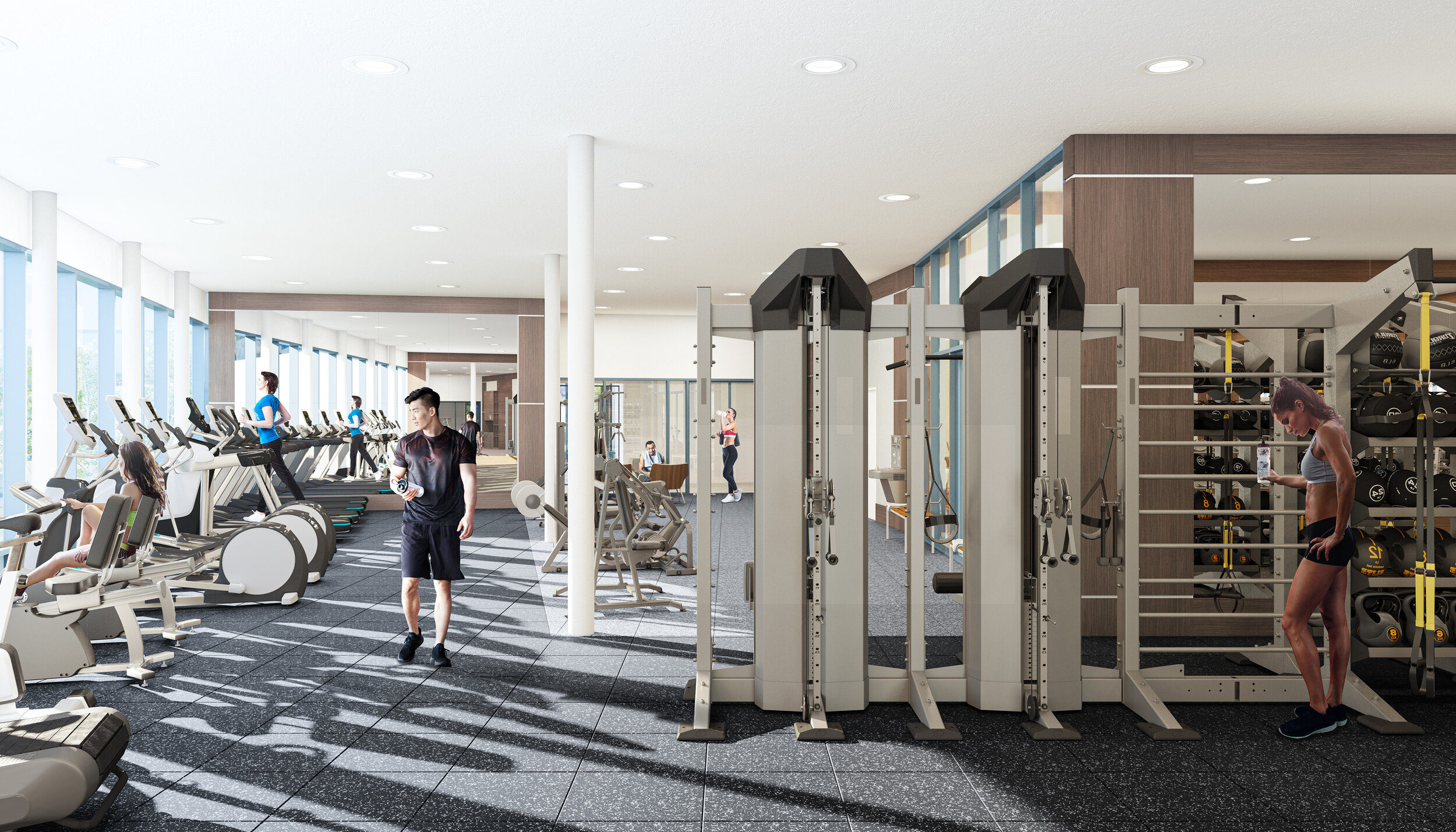Rendering of Arris fitness centre