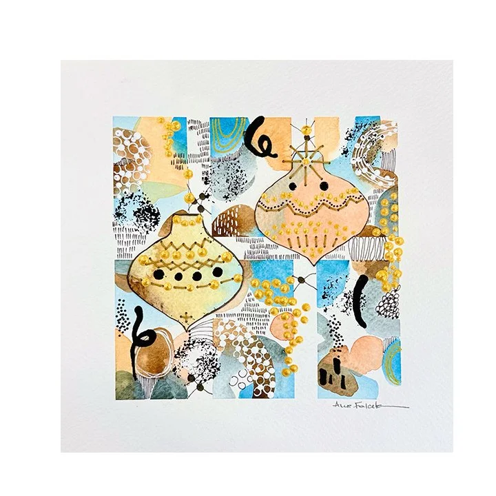 Festive and Magic 8x8"- Original |Unframed