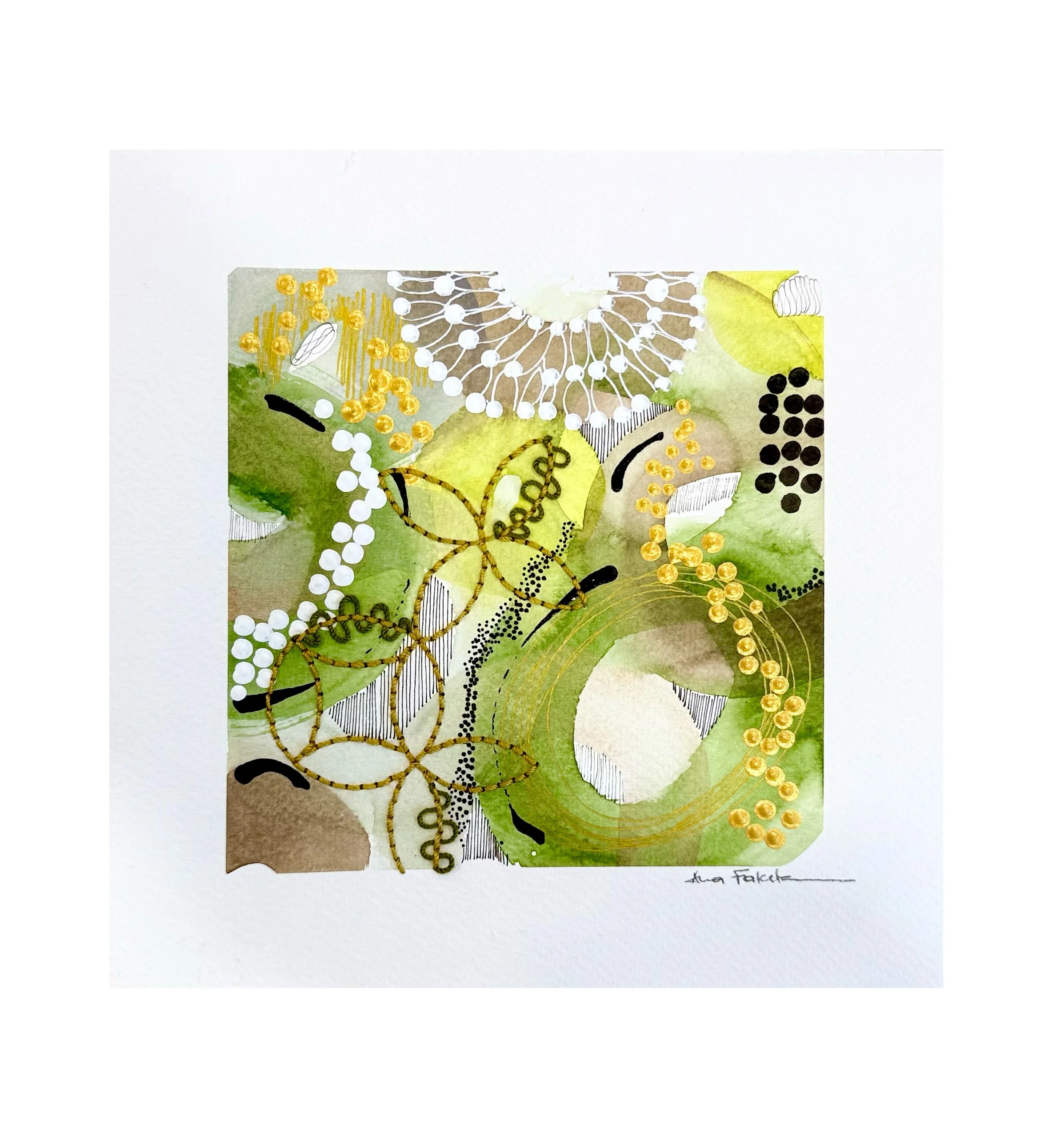 Take a Deep Breath  8x8"- Original |Unframed