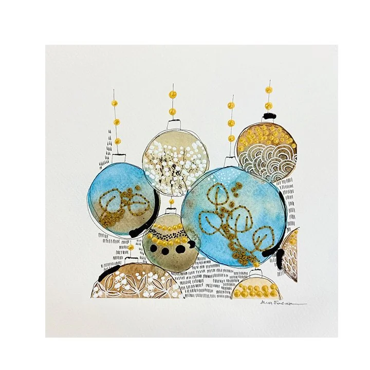 Blue December  8x8"- Original |Unframed
