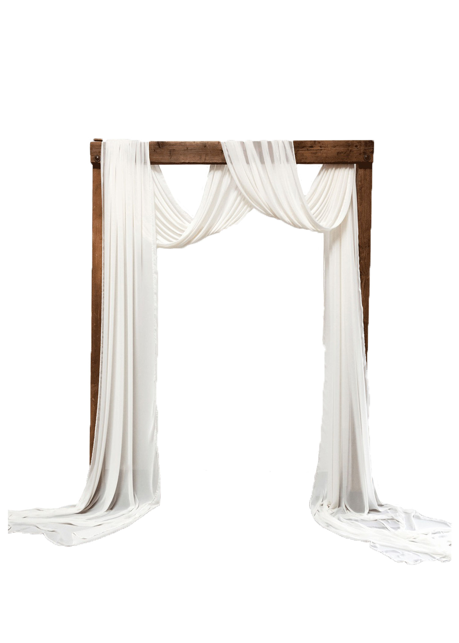 Classic Arch with Chiffon Draping
