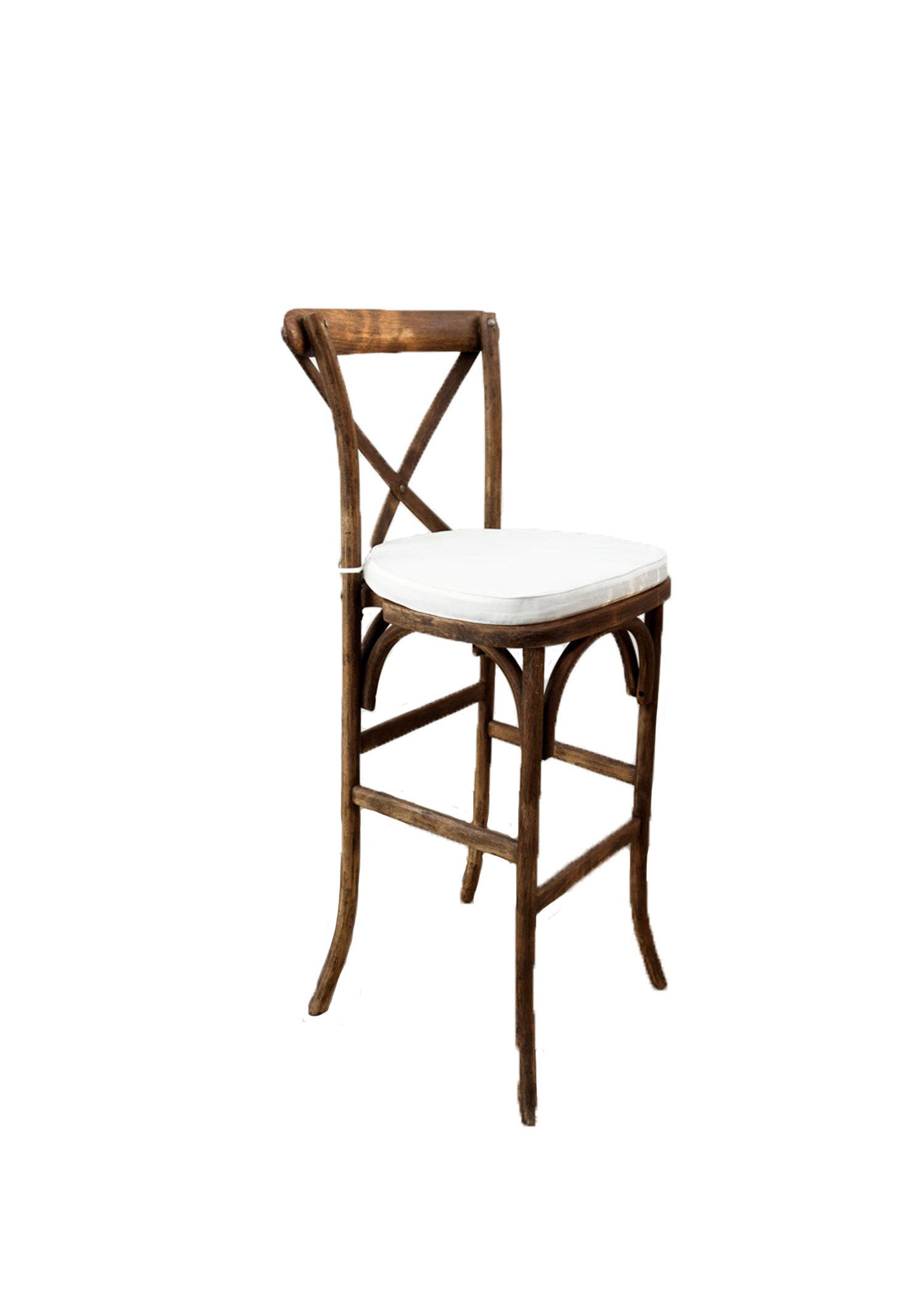 Mahogany High Cross-Back Chair