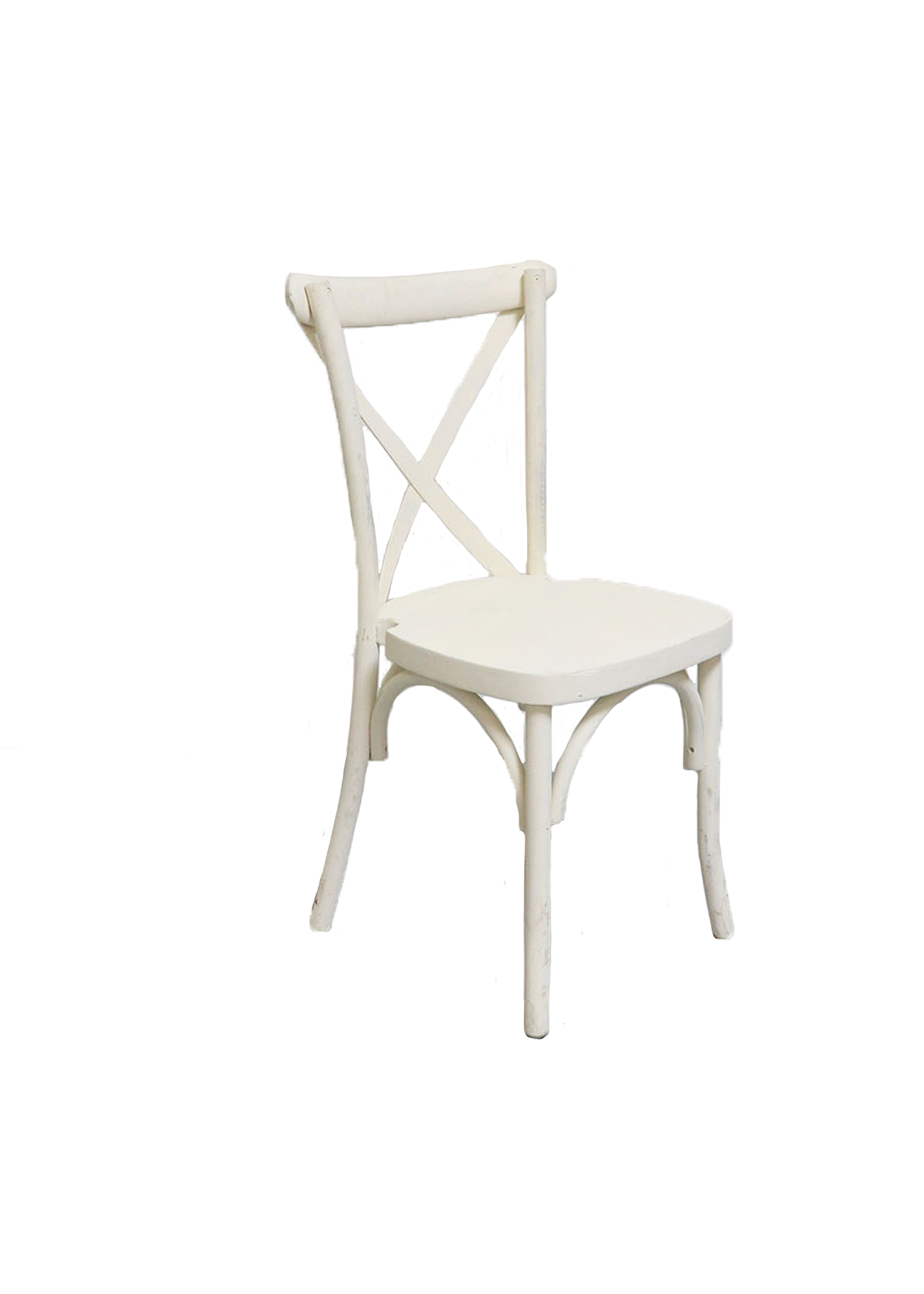 White Cross-Back Chair