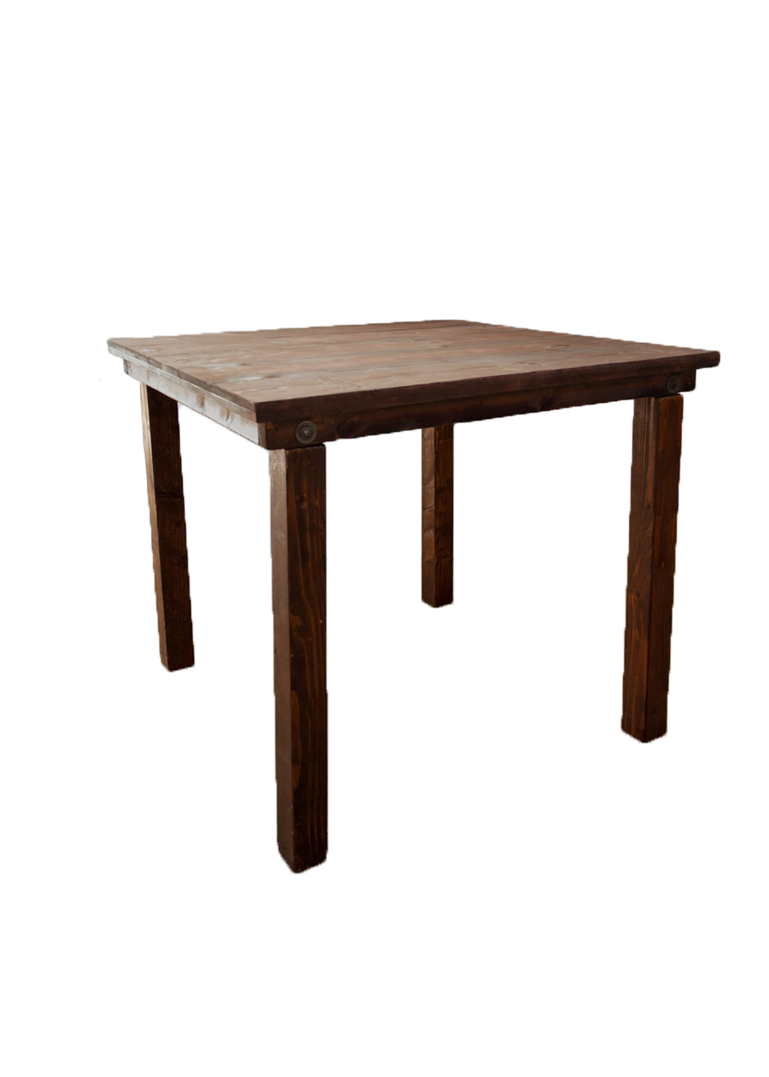 Mahogany 4ft x 4ft Square Belly Table