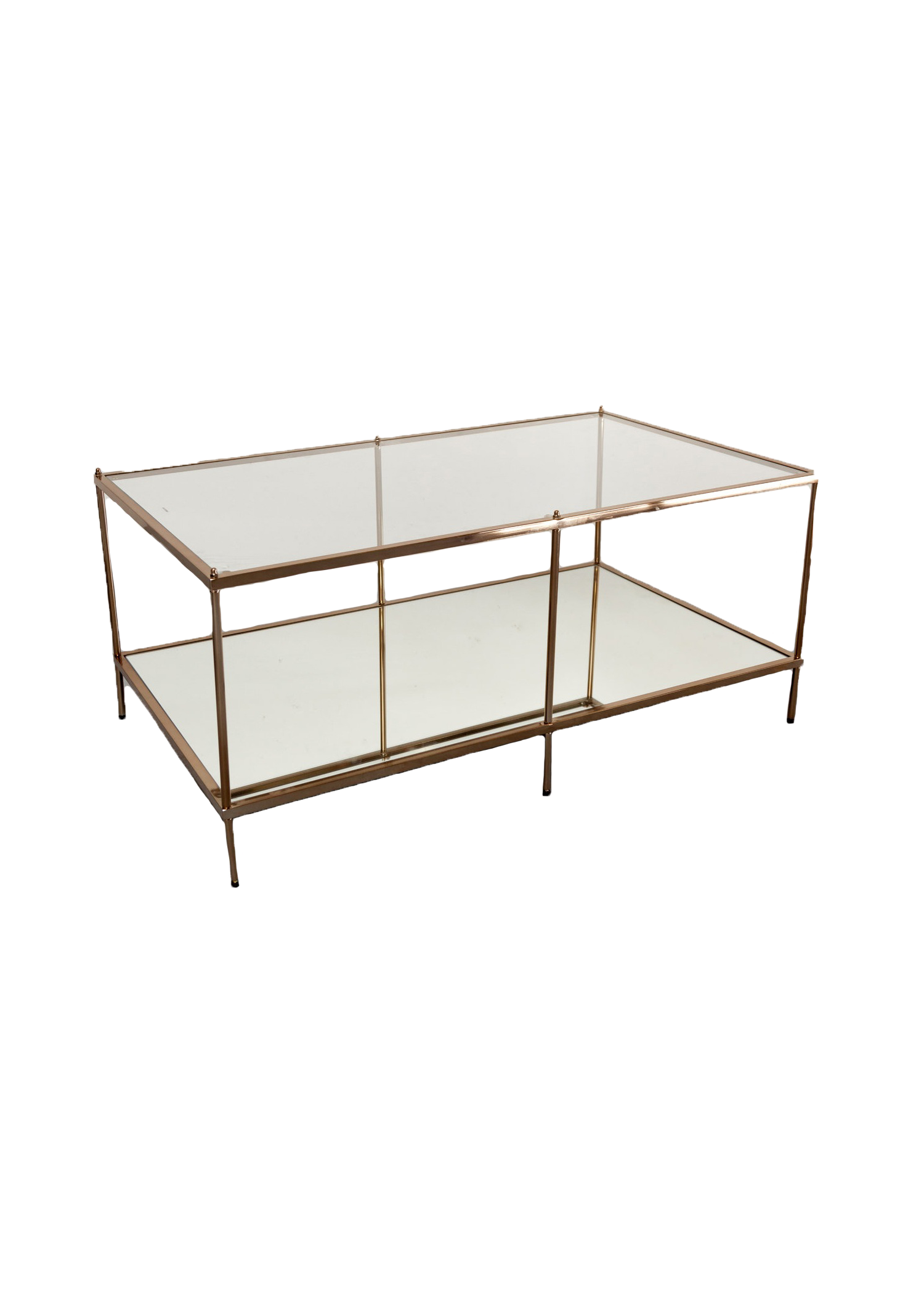 Rose Gold Rectangular Coffee Table