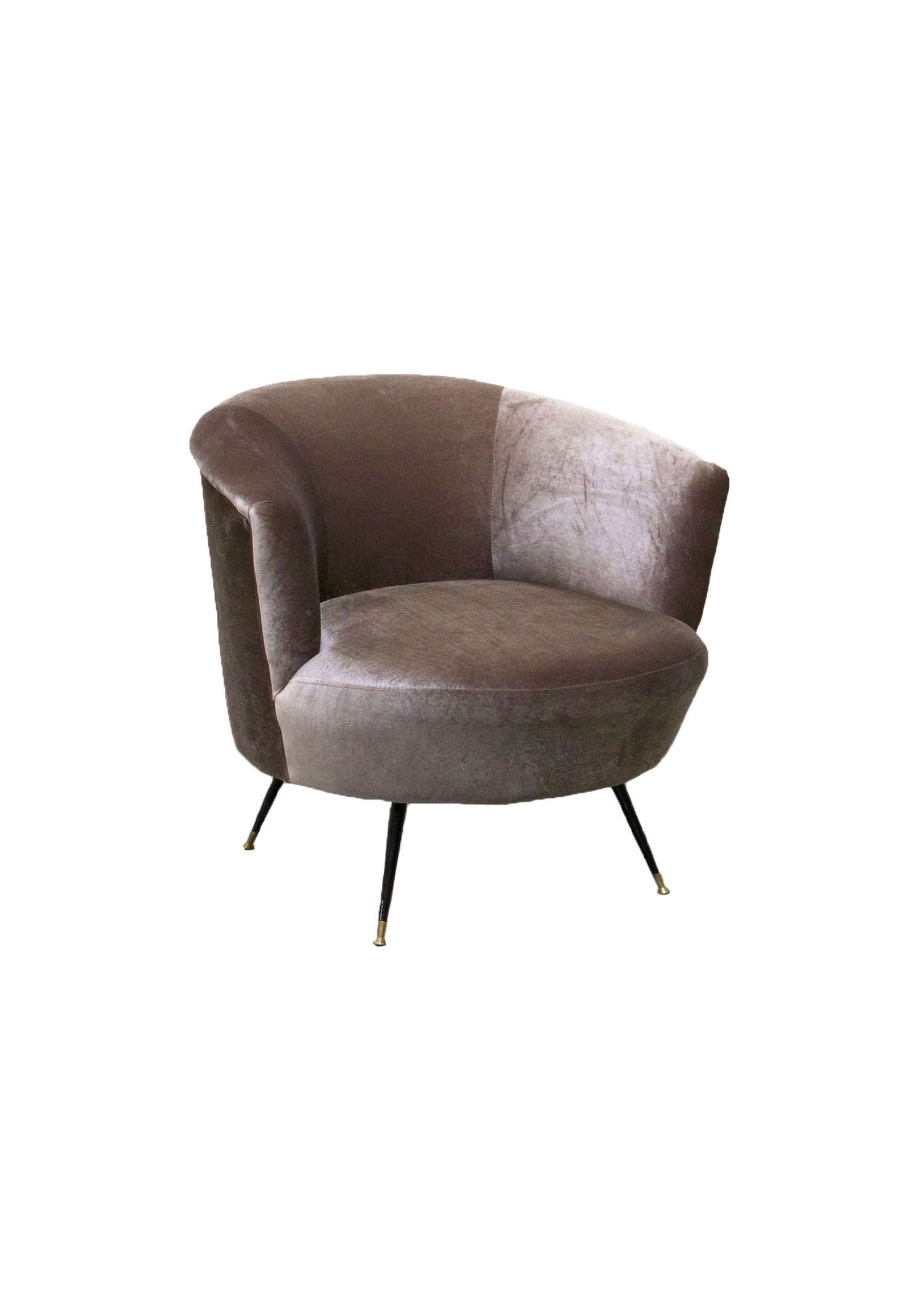 Velvet Grey Lounge Chair