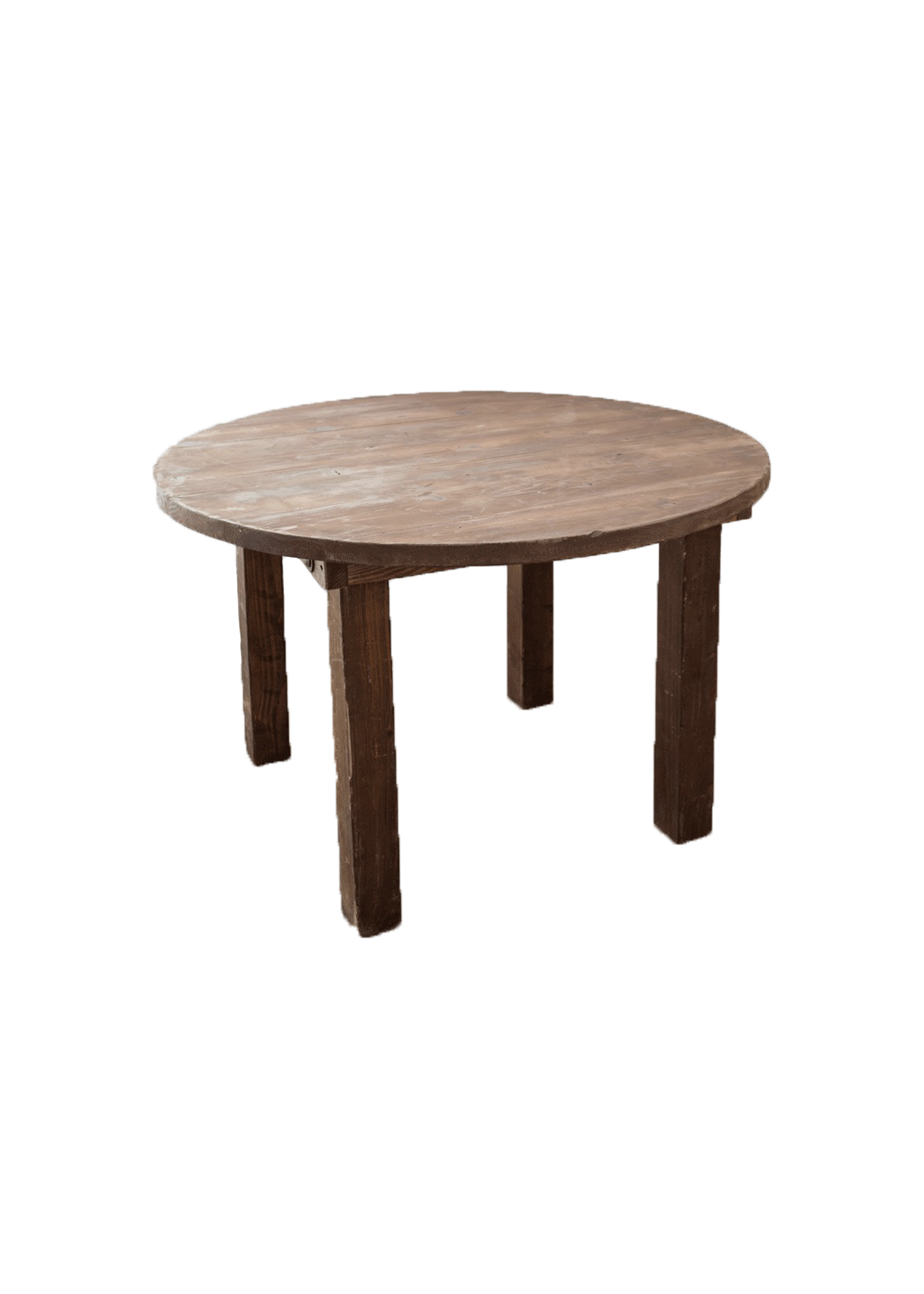 Mahogany Round Farm Table