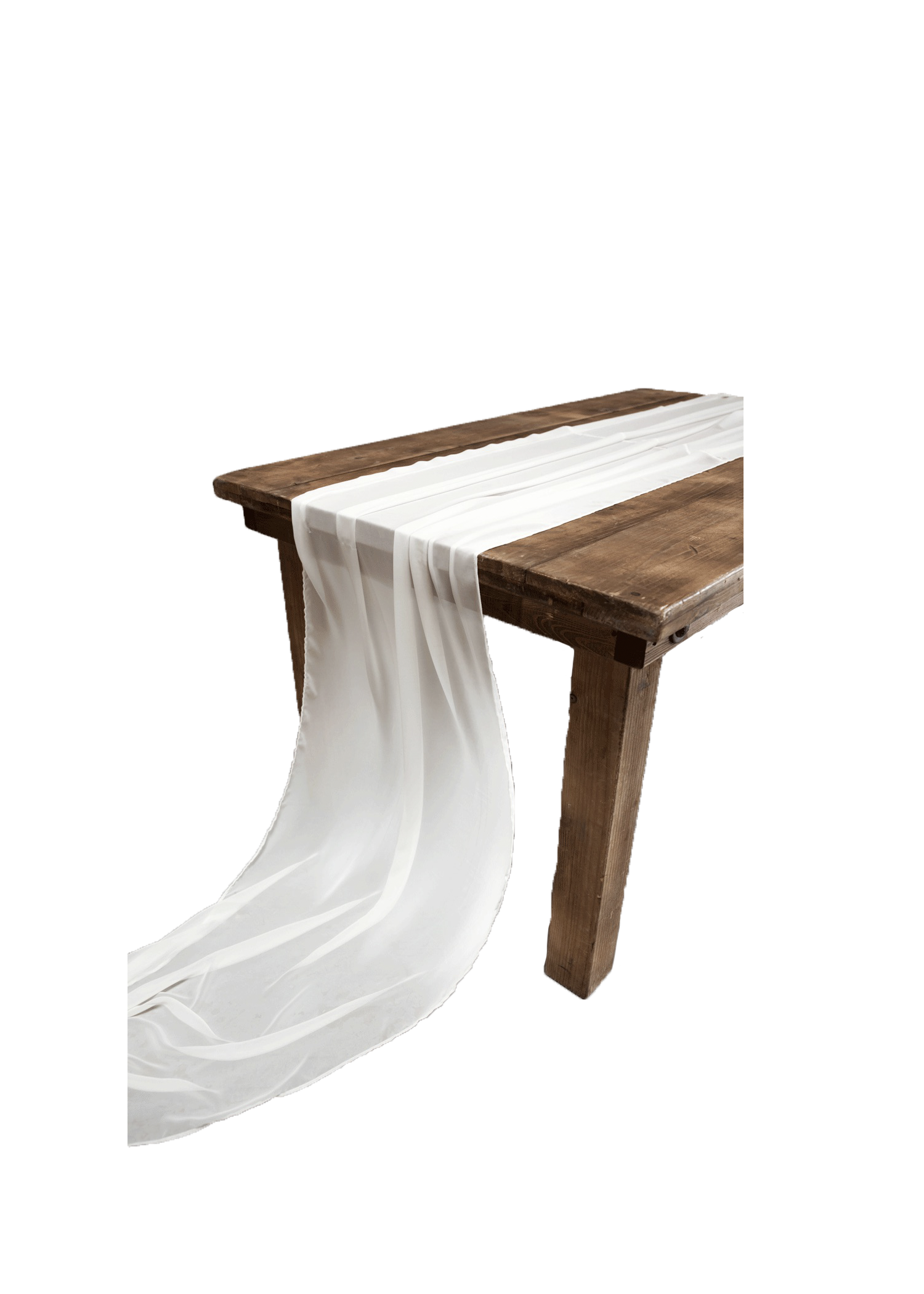 Ivory Chiffon Runner