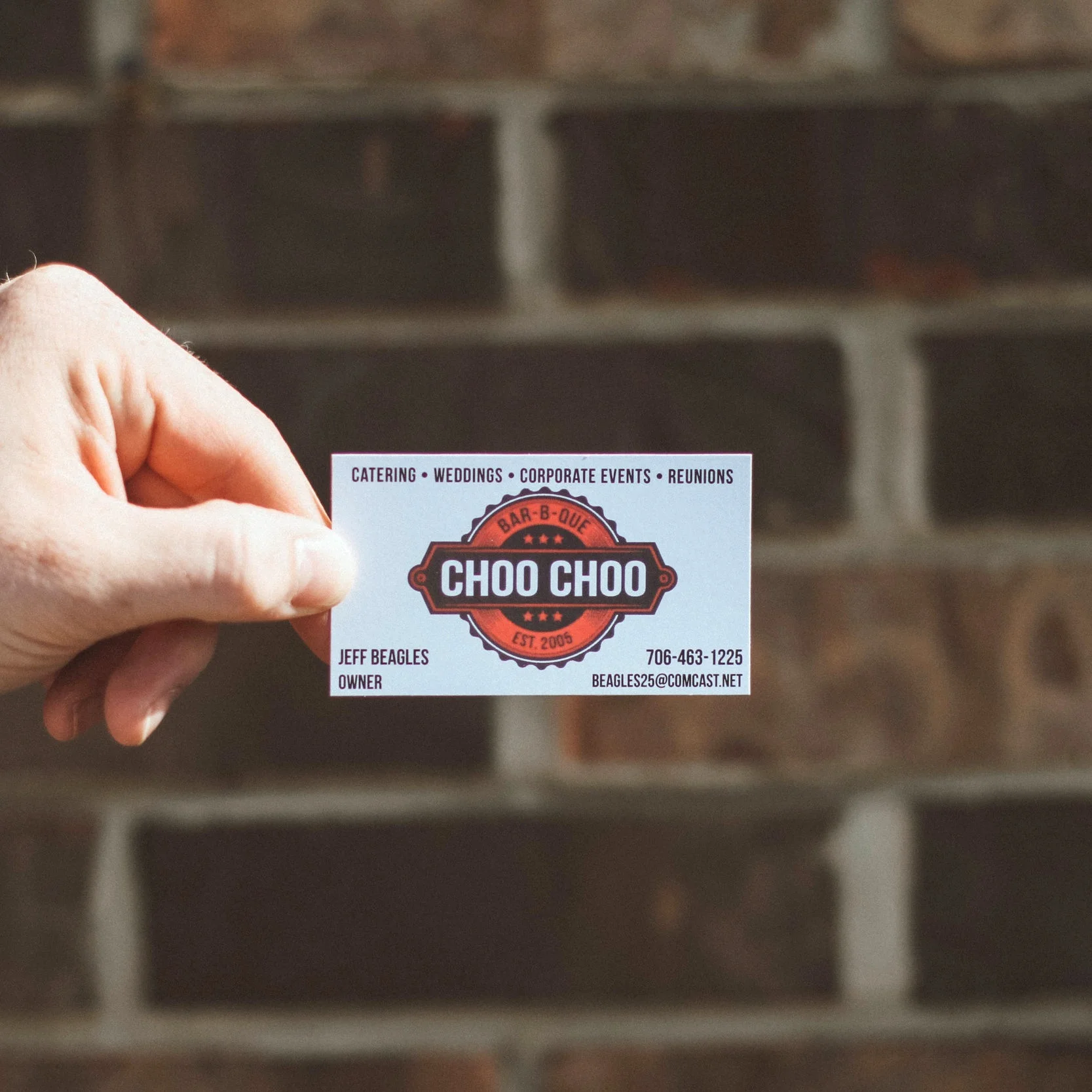 Choo Choo BBQ Business Card