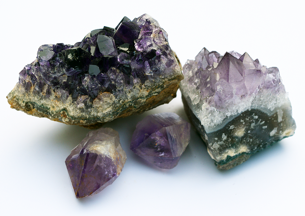 Nieuw Edelstenen en mineralen - Paars violette edelstenen WW-85