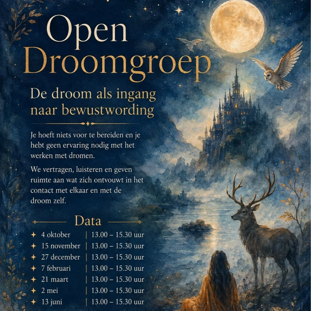 start 4 okt. Open droomgroep