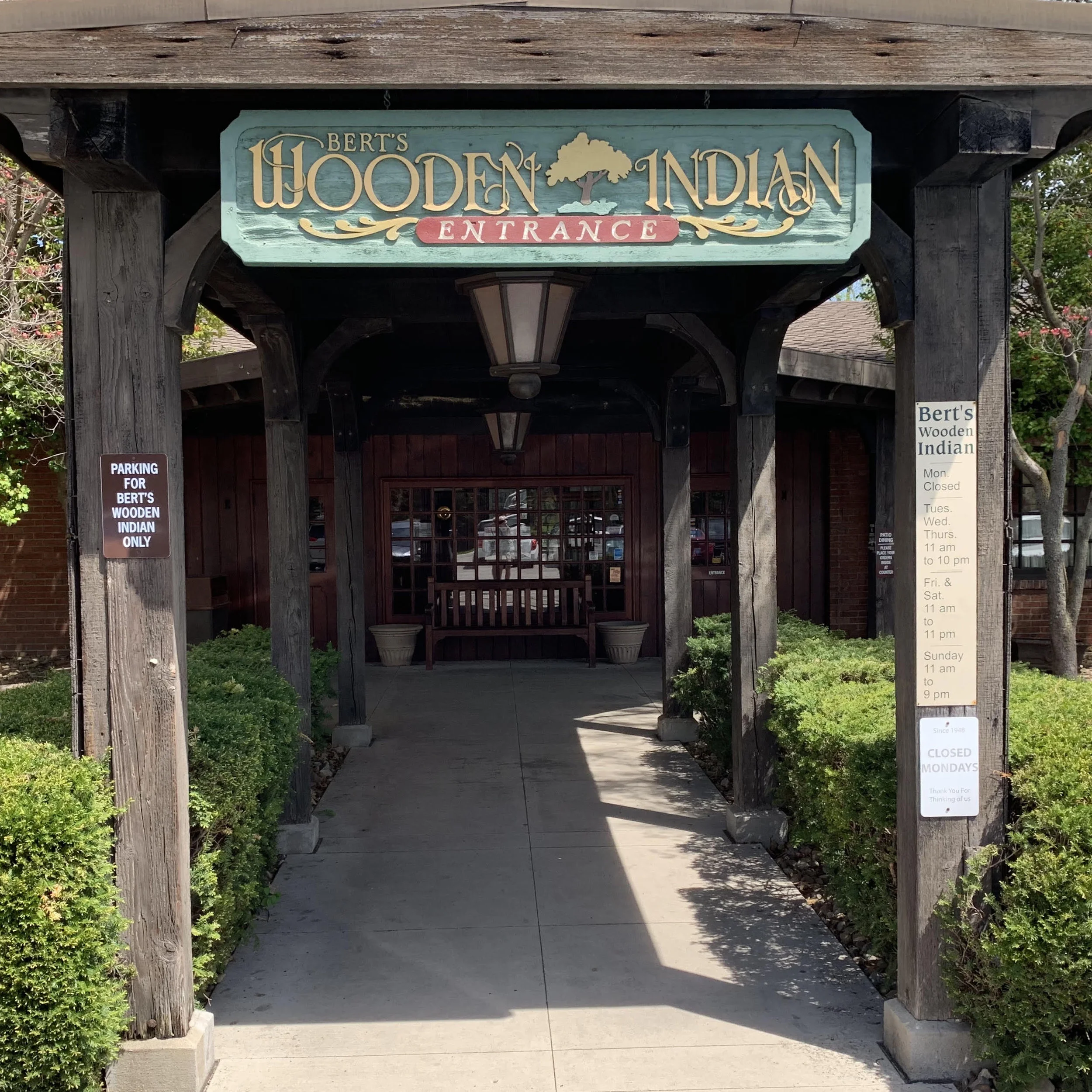 Bert's Wooden Indian