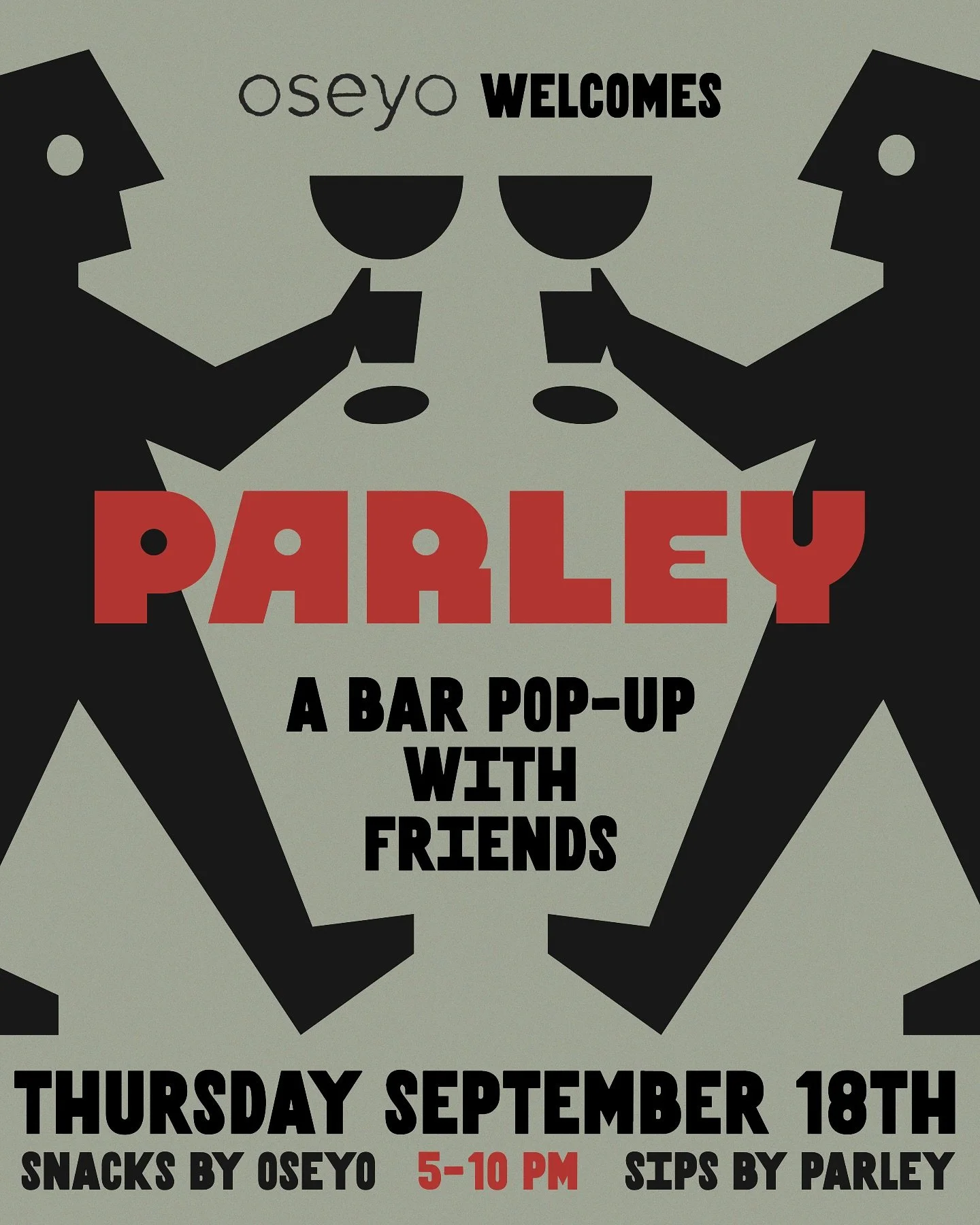 OSEYO x PARLEY

we&rsquo;re delighted to introduce you all to our soon-to-be next door neighbors, PARLEY (@parleyatx). terry + slim &ndash; the talented duo behind east austin&rsquo;s latest neighborhood pub &ndash; are long-time friends and OG oseyo