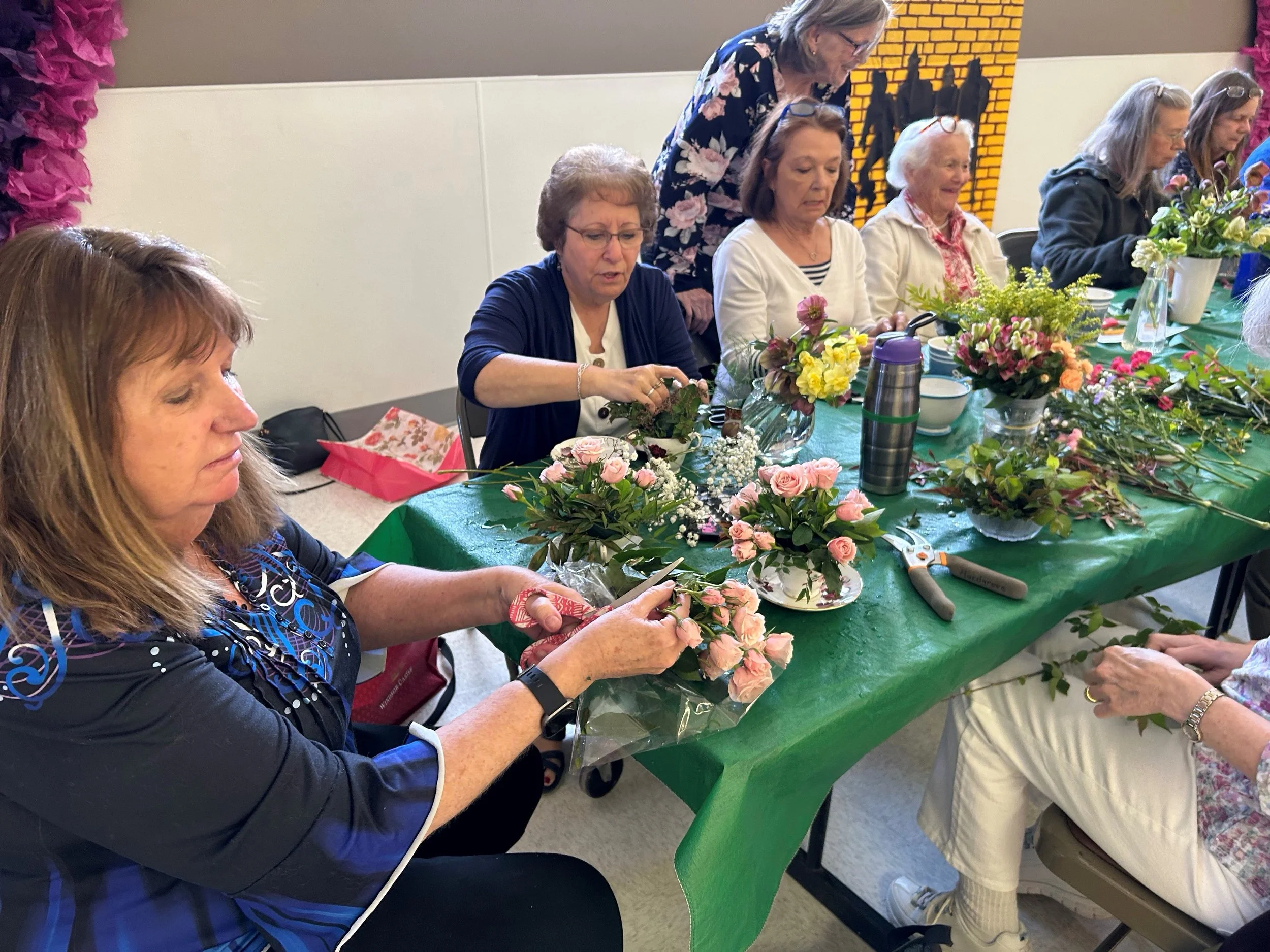 Linda, Michelle. Robin, Pam, Amy and Christine. Jane provides guidance.