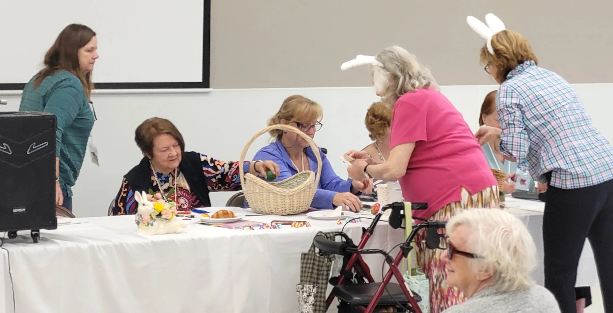 Virginia handing out eggs (Copy)