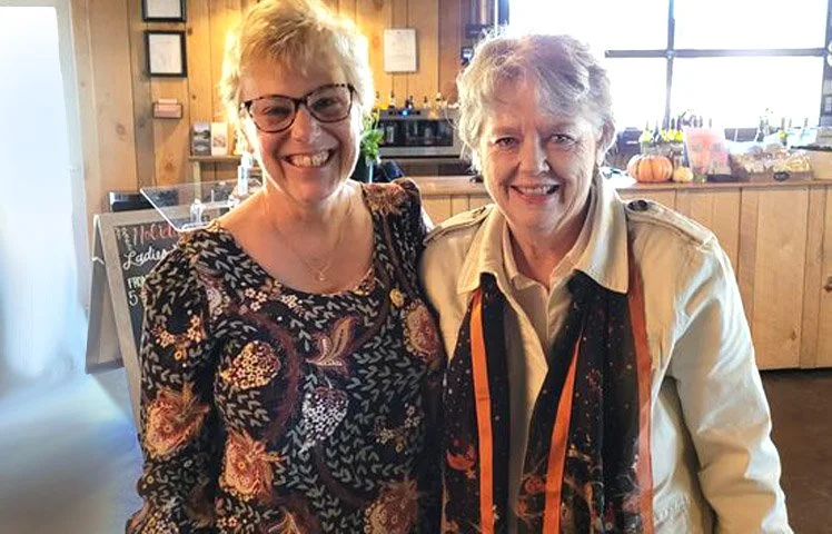 President Bev K with photographer and florist for the event, Judy T