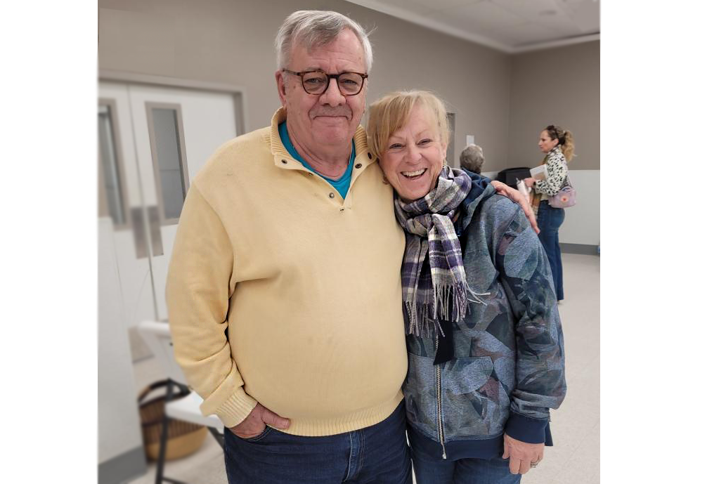 Kathleen gets a hug.