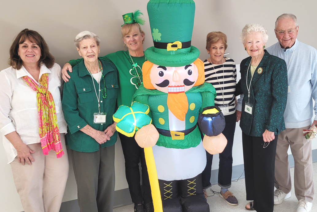 Our hostess group: Susan, Joyce, Kathleen, Mr. Lucky, Bunny, Mary Ellen and Larry