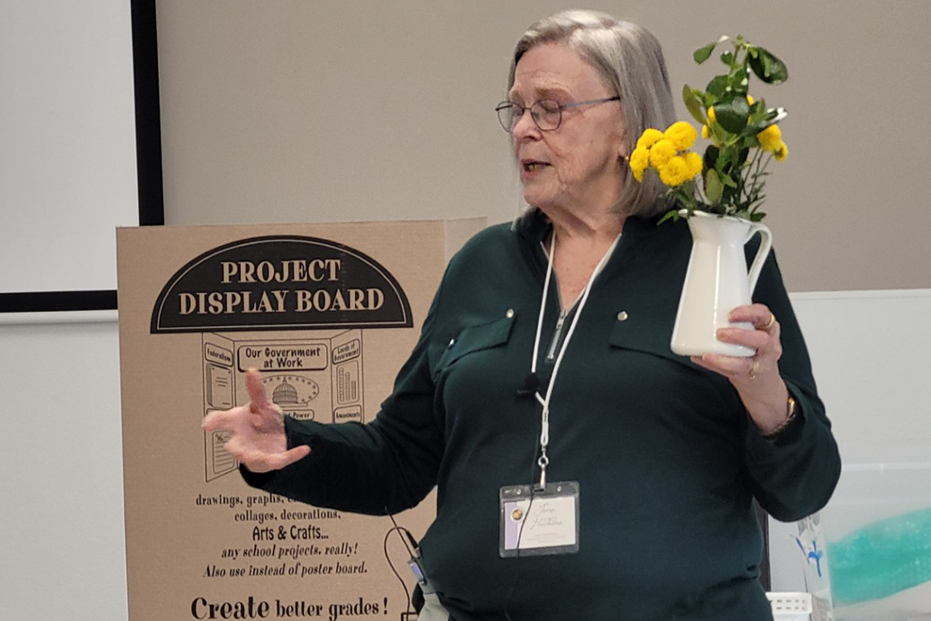 Jane presents