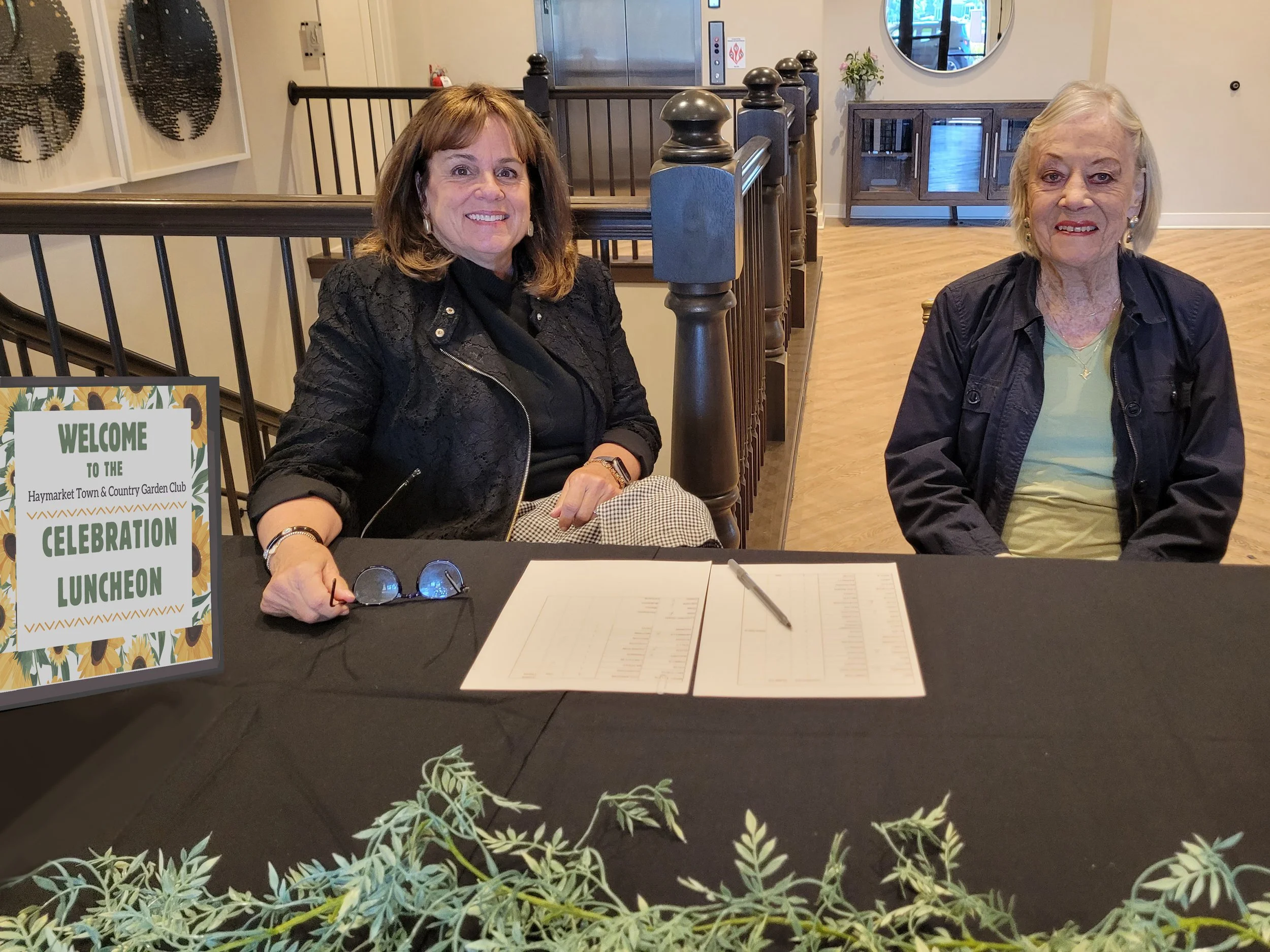 Susan and Sally greet our guests