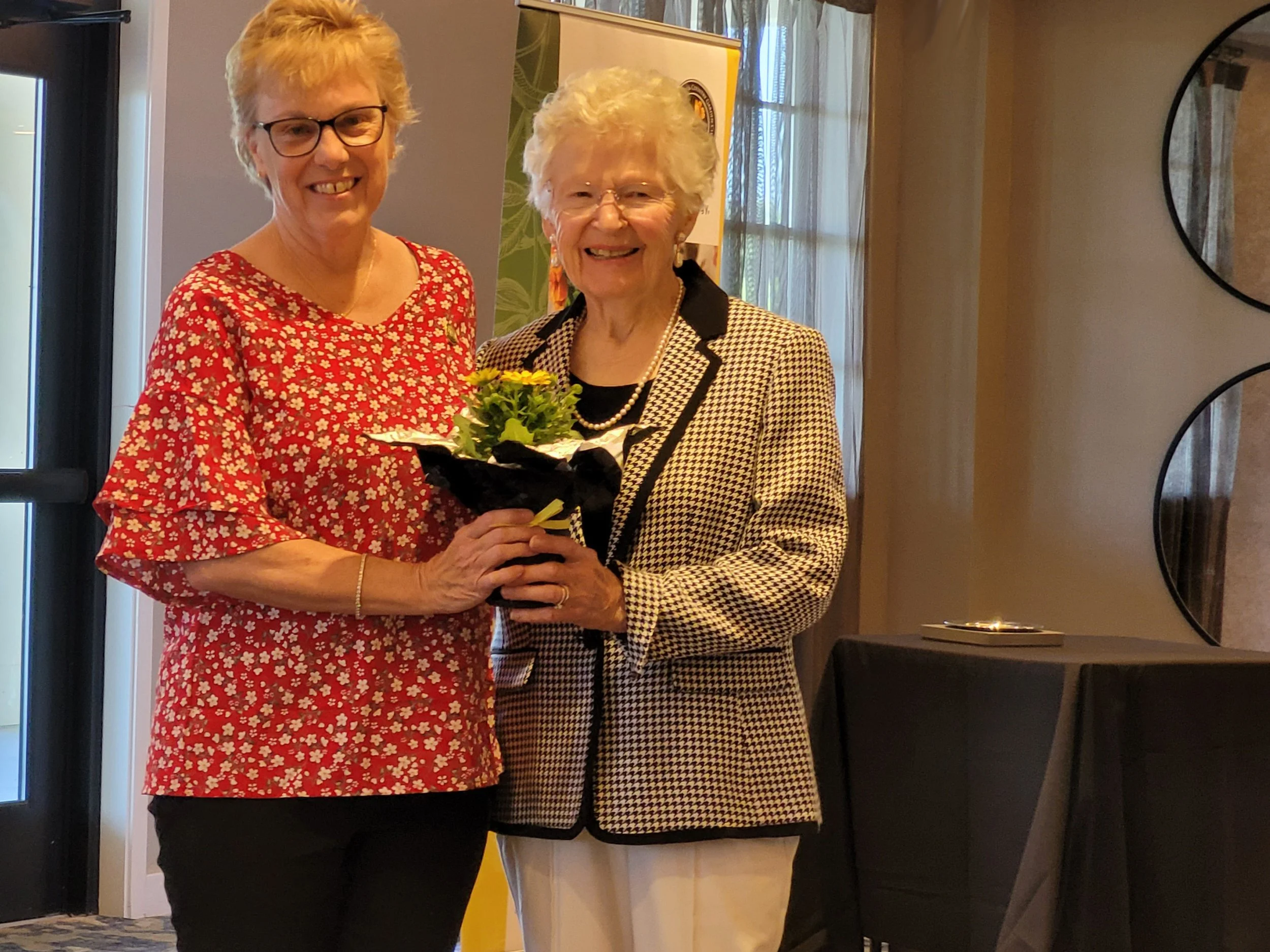 Bev thanks Mary Ellen for returning to Corresponding Secretary, after a few years off.