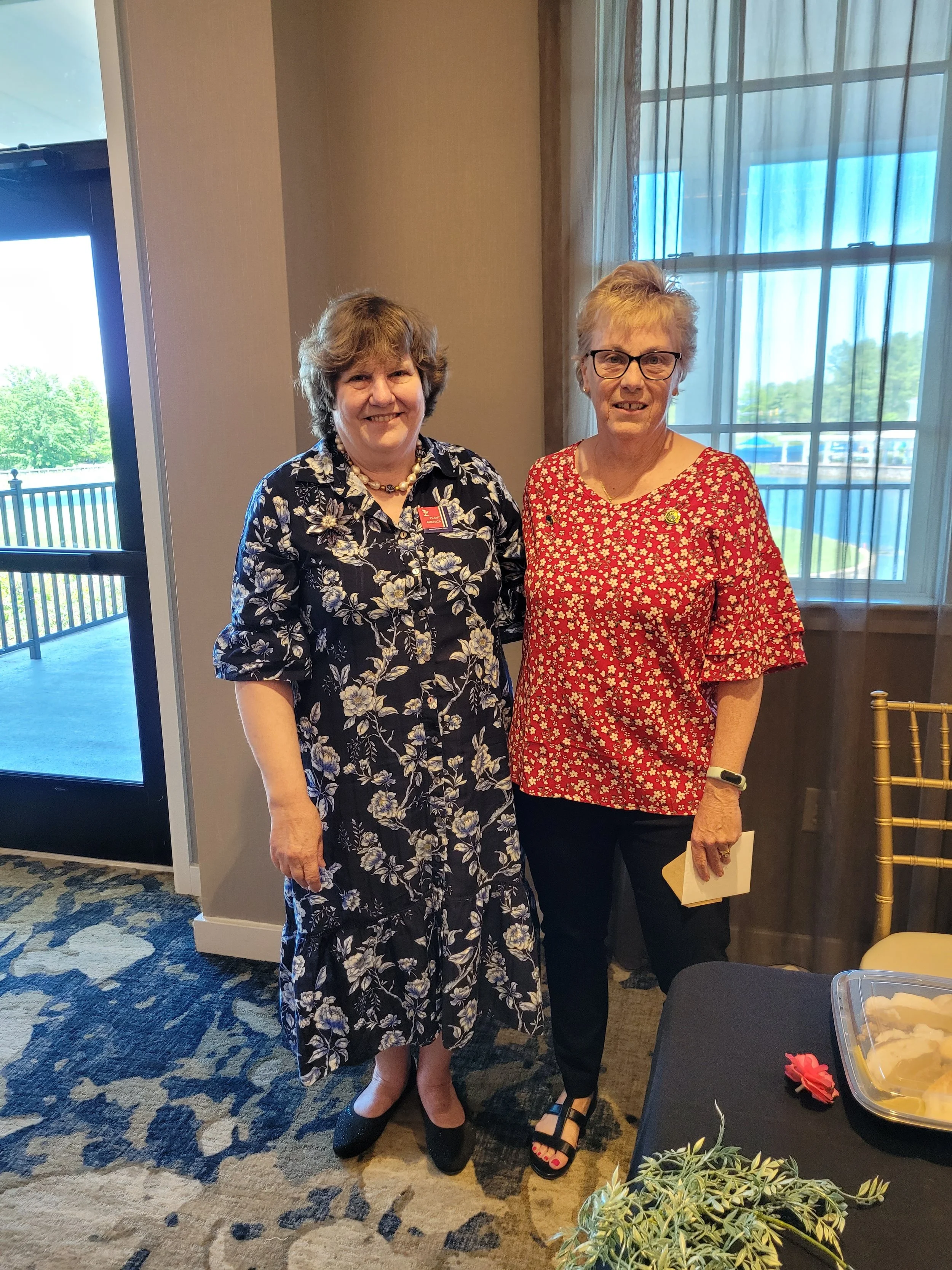 Honored Guest, Kate Abrahams, Director District III with President Bev