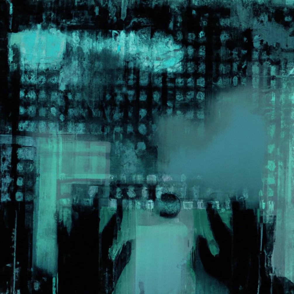 Electric Dreams of Googles Glow // Short Abstract Poem