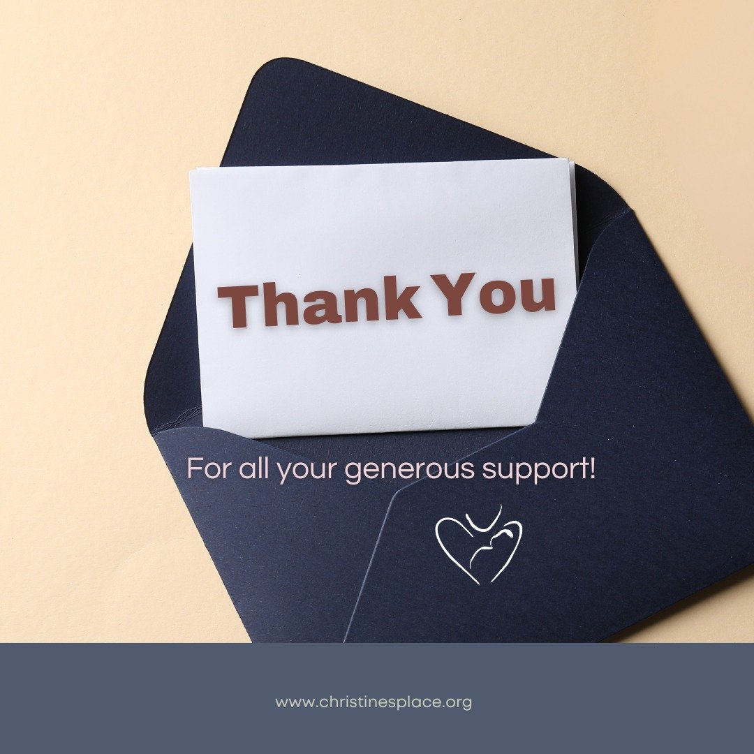 We are so incredibly grateful for each and every one of you who supports Christine&rsquo;s Place. 🤍

Because of your generosity, compassion, and willingness to show up, we are able to walk alongside women and families in some of their most vulnerabl