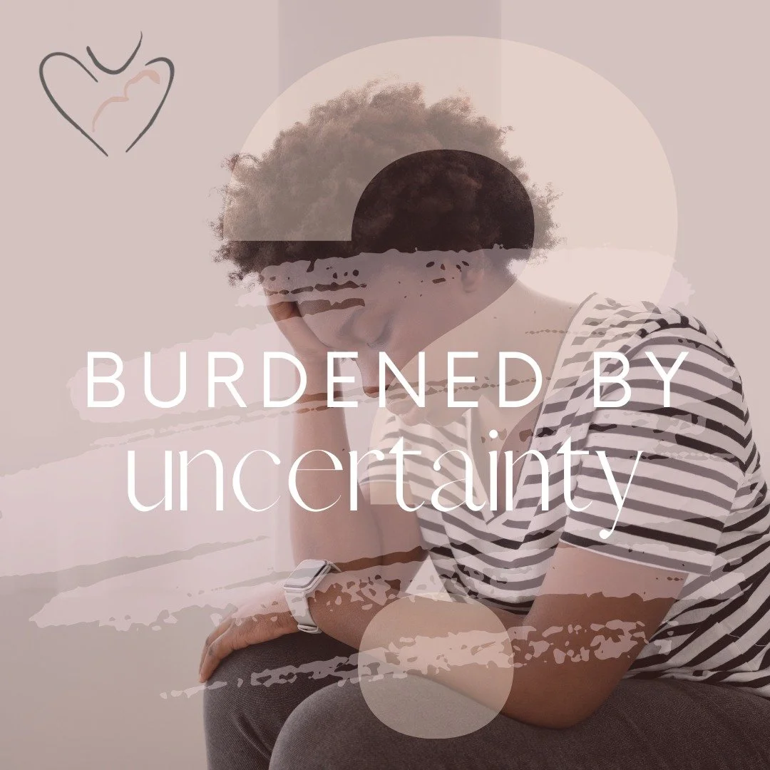 You carry it with you every day.
It fills your thoughts, shifts your reactions, and changes the way you connect with others.

Burdens are heavy.
And the weight of uncertainty can feel even heavier&mdash;when you don&rsquo;t know what to do, where to 