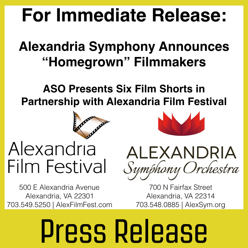 Alexandria Symphony Announces “Homegrown” Filmmakers