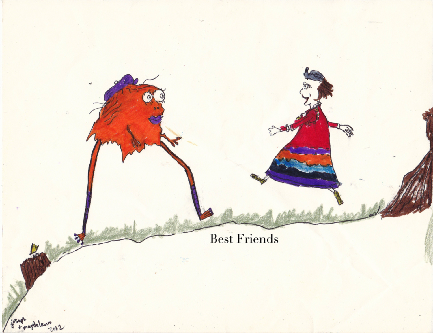 Best-friends'-drawing-by-MDL-&-josef-monsters-creatures-'paper-dolls'-WEB.jpg