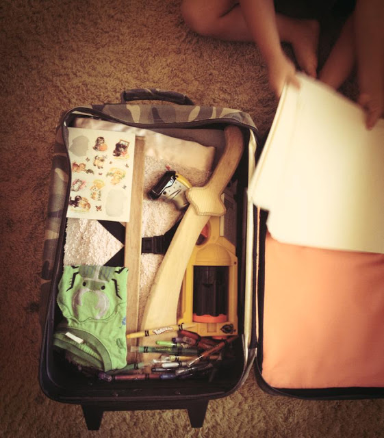 Fly away (birth, walk, talk, pack, off to university).